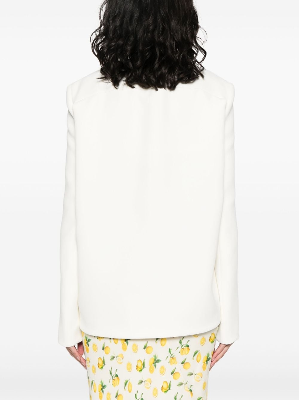 dart-detail fitted jacket - 4