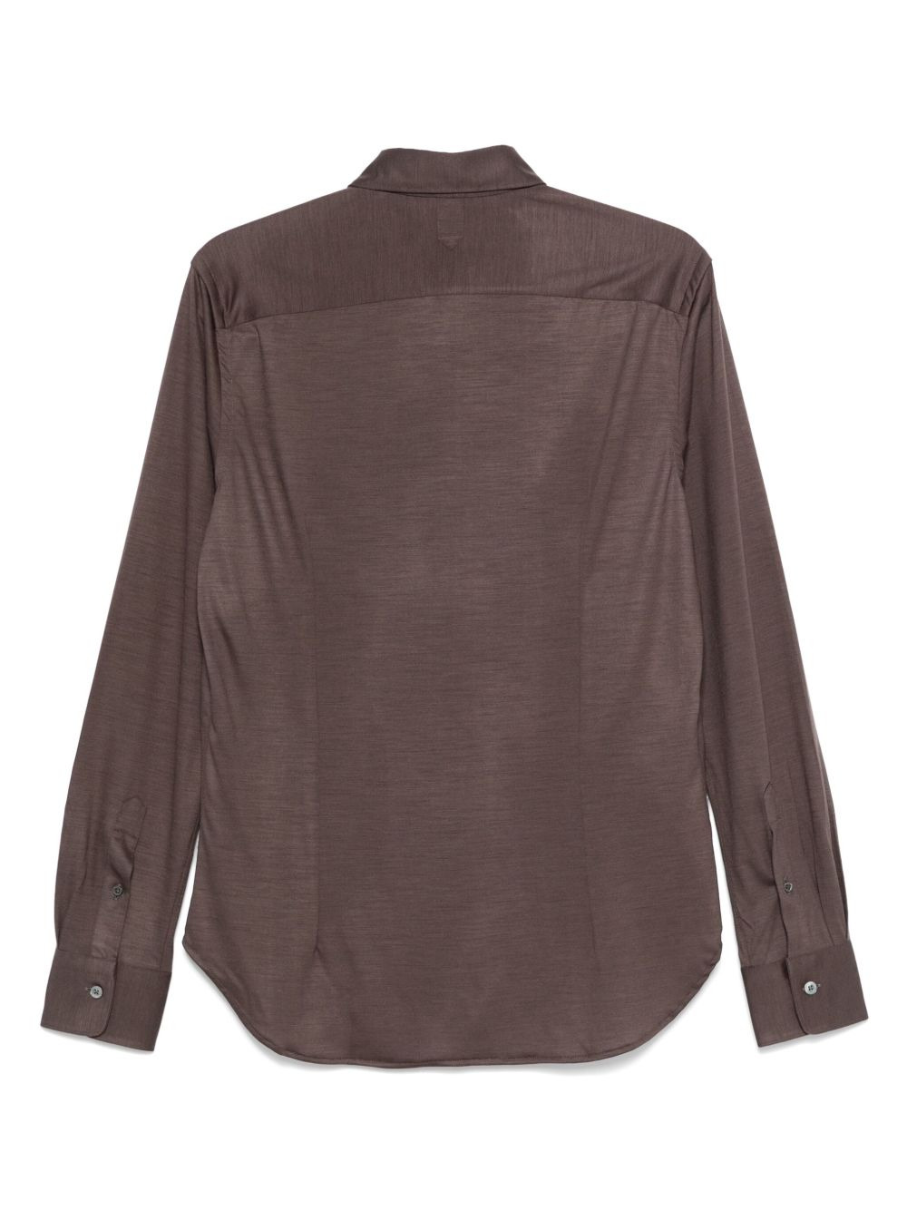 long-sleeve wool shirt - 2