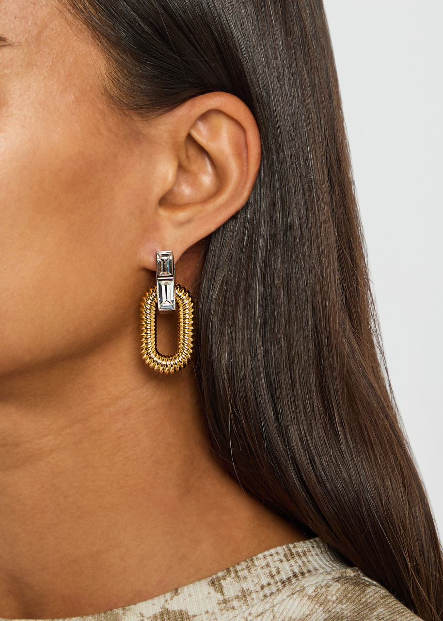 Rabanne XL Link Two-tone Hoop Earrings - 2