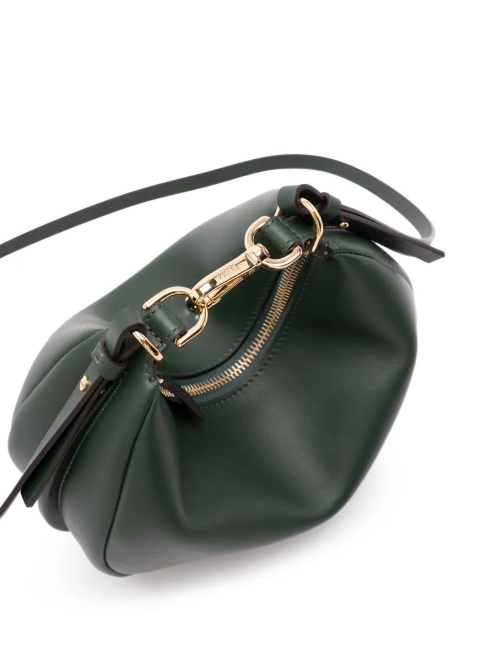 FENDI MINI FENDIGRAPH MATTE LEATHER CLUTCH - 4