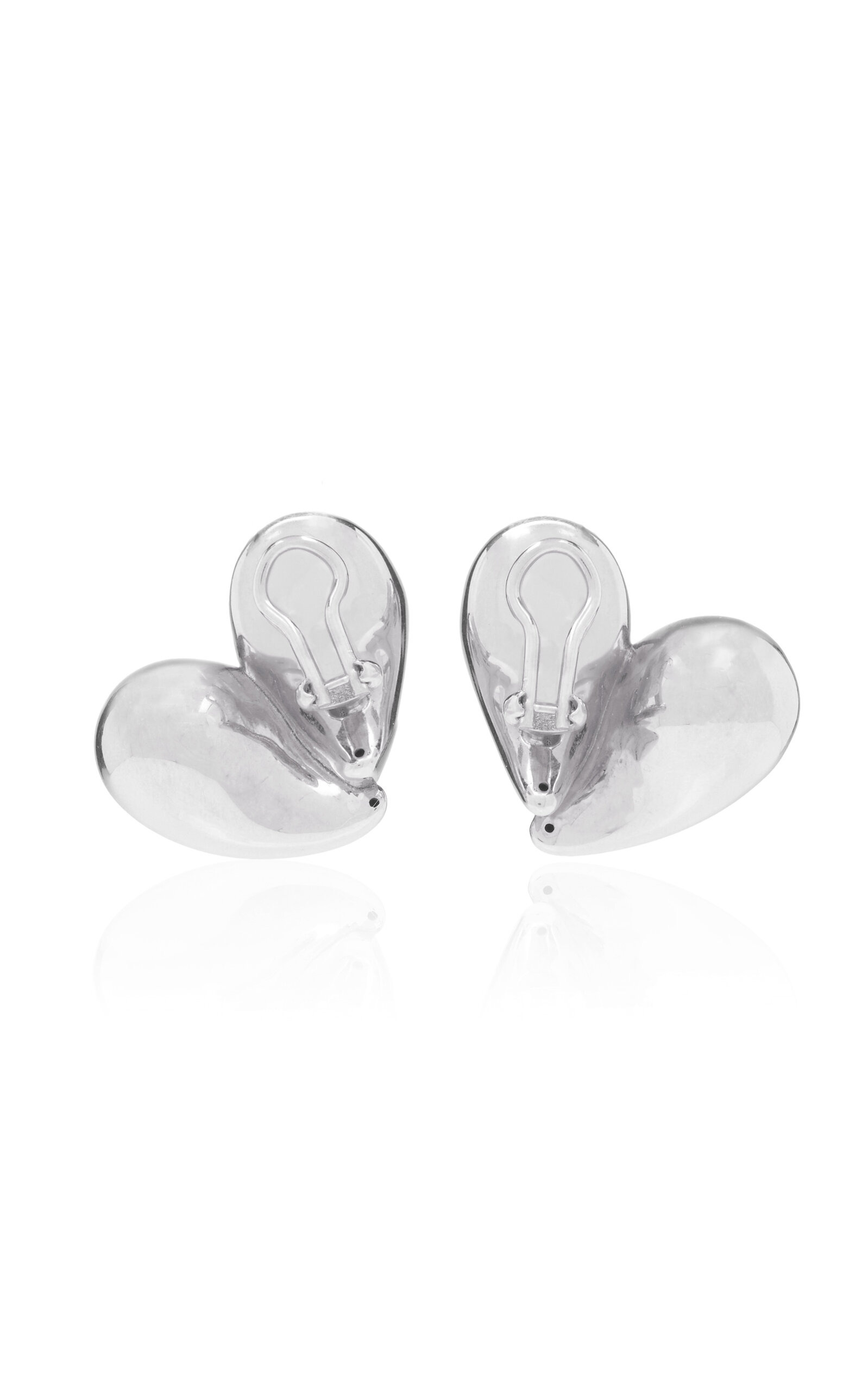 Sterling Silver Heart Earrings silver - 3
