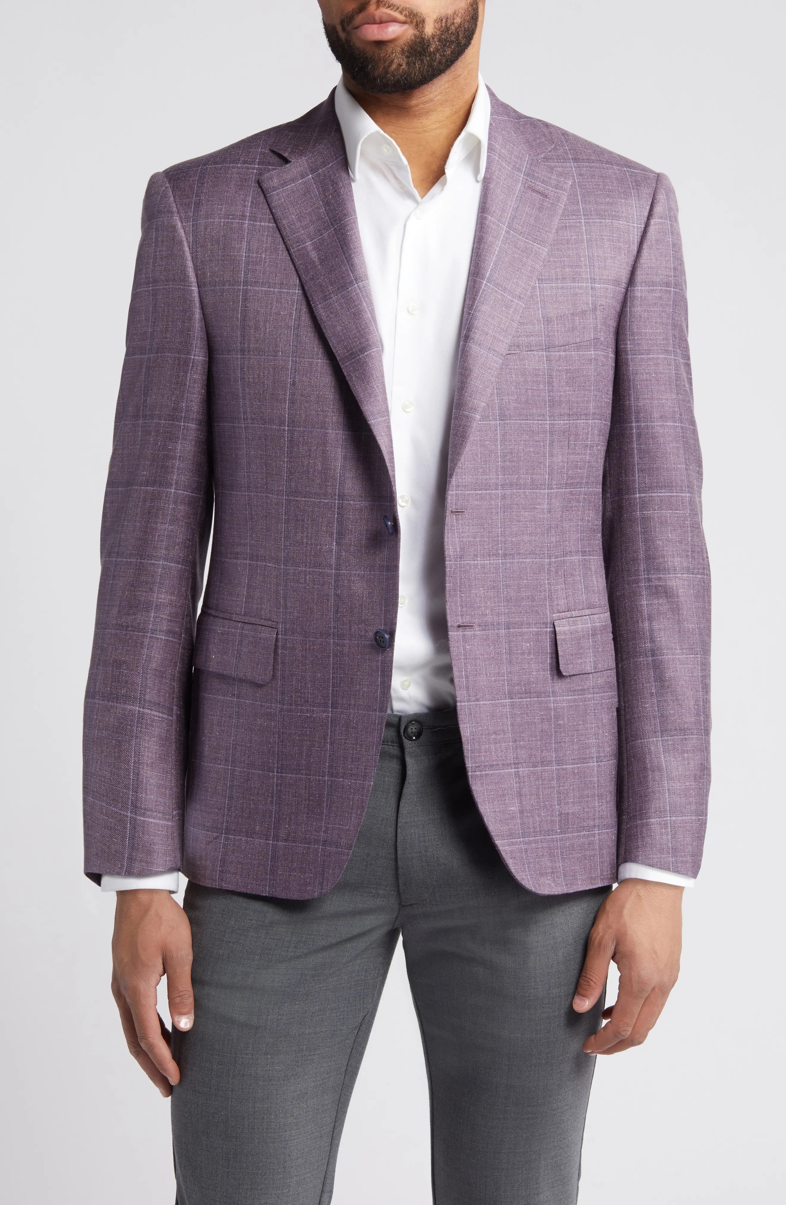 Siena Regular Fit Plaid Sport Coat - 1