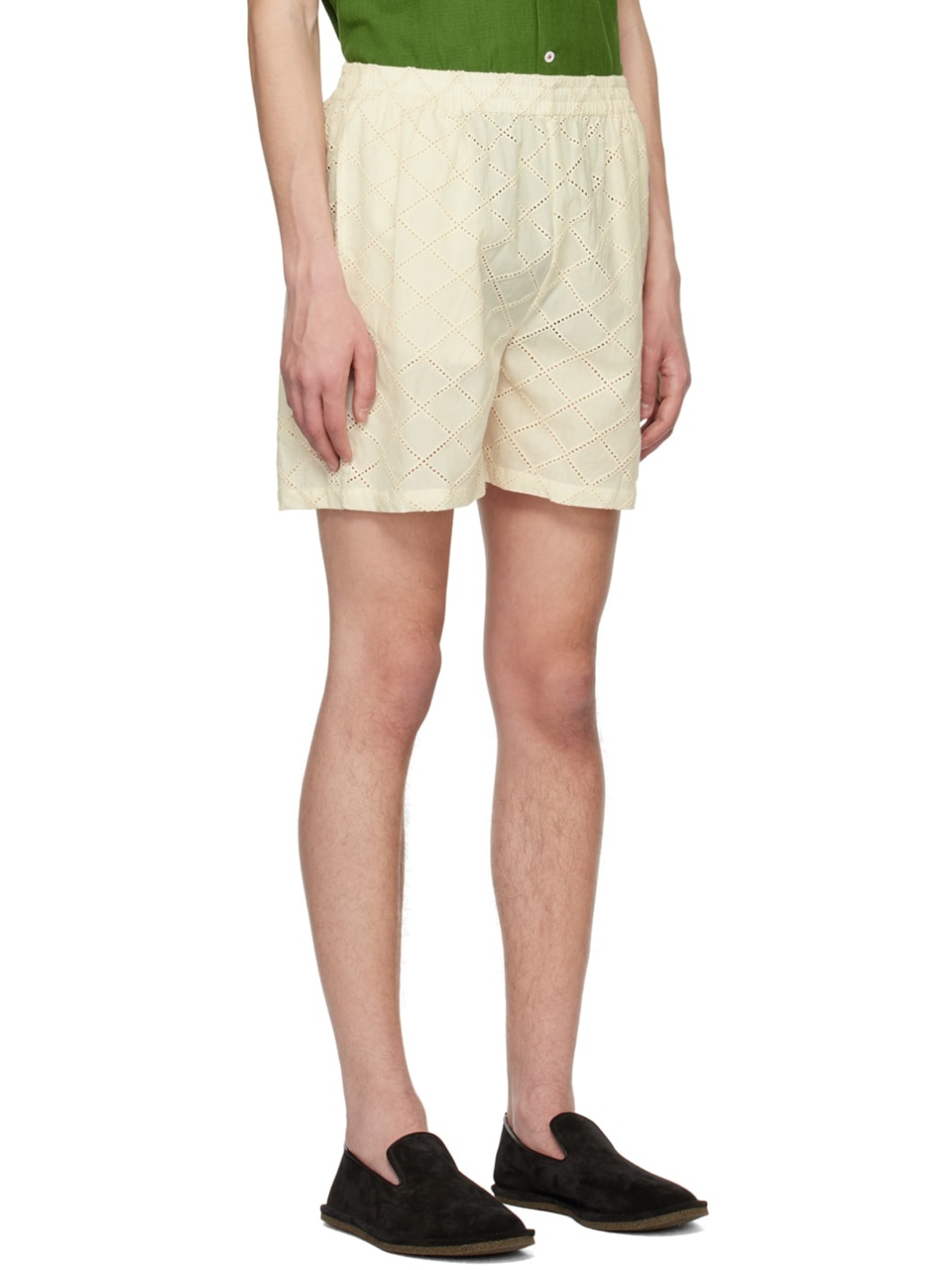 Off-White Elasticized Shorts - 2