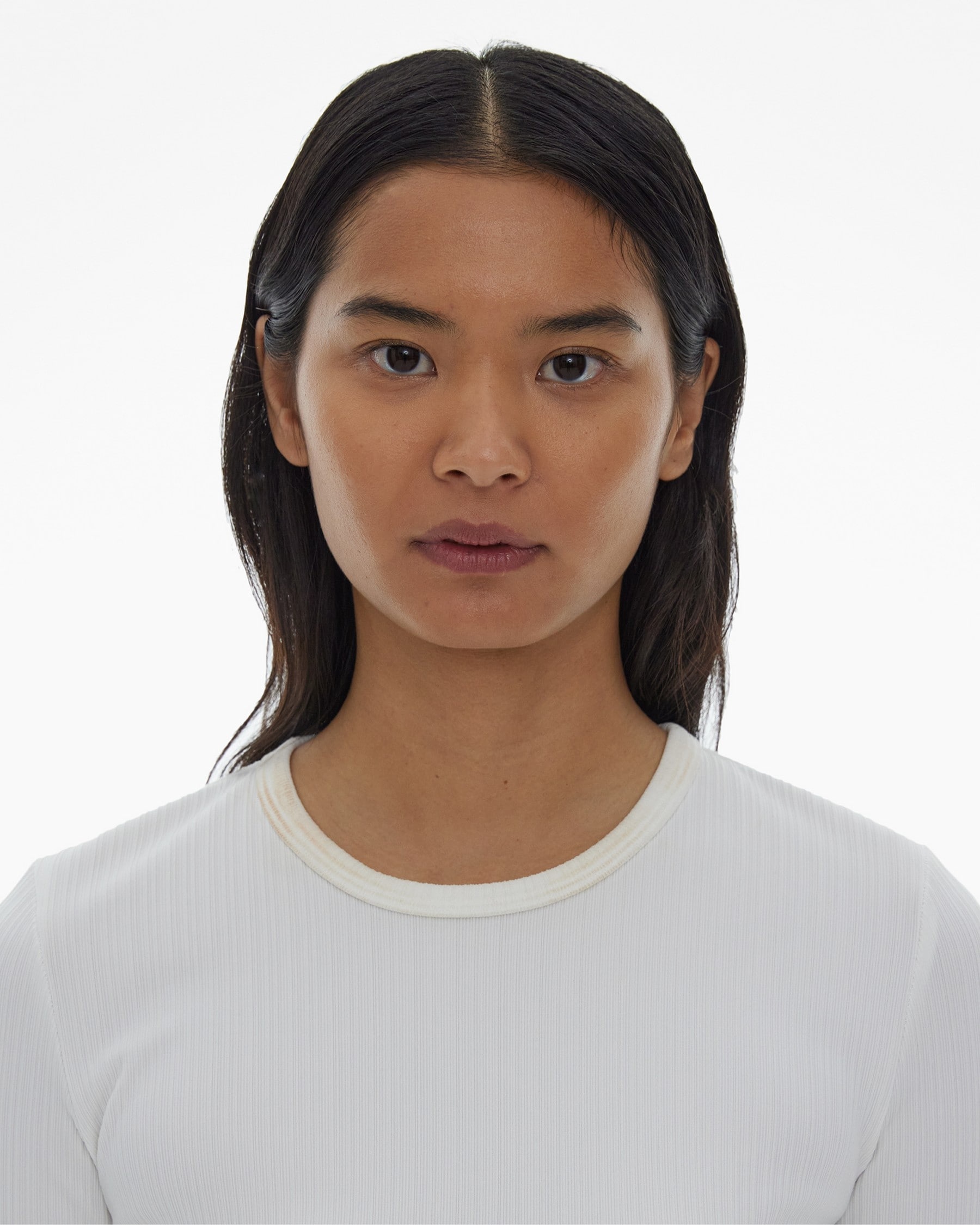 CROPPED RIB TEE - 7