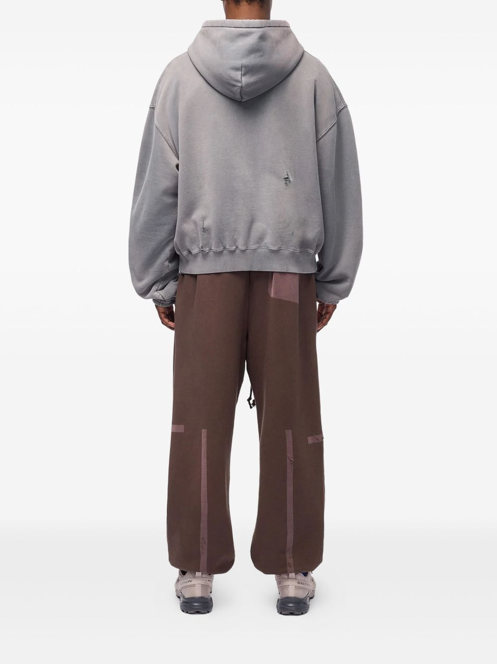DISTRESSED COTTON HOODIE - 3