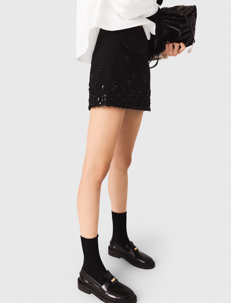 Embroidered skort 3