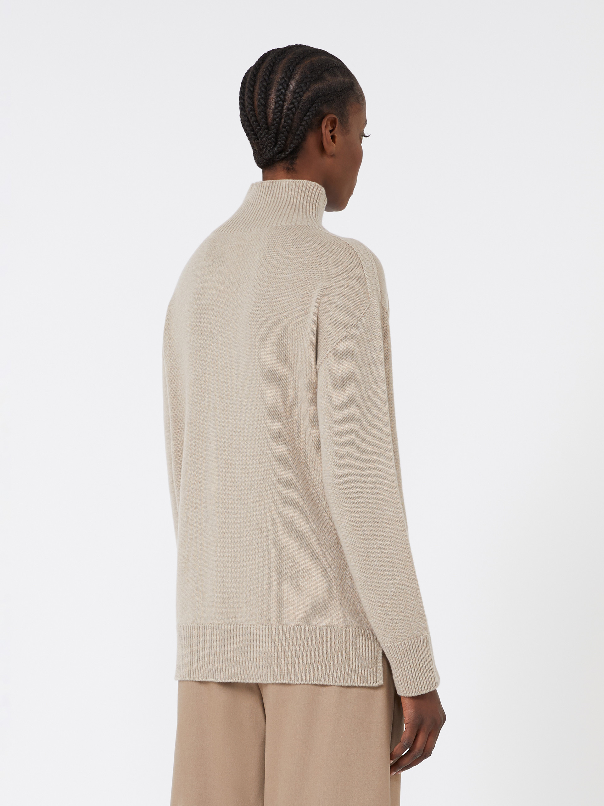 QUERCIA Cashmere polo-neck sweater - 4