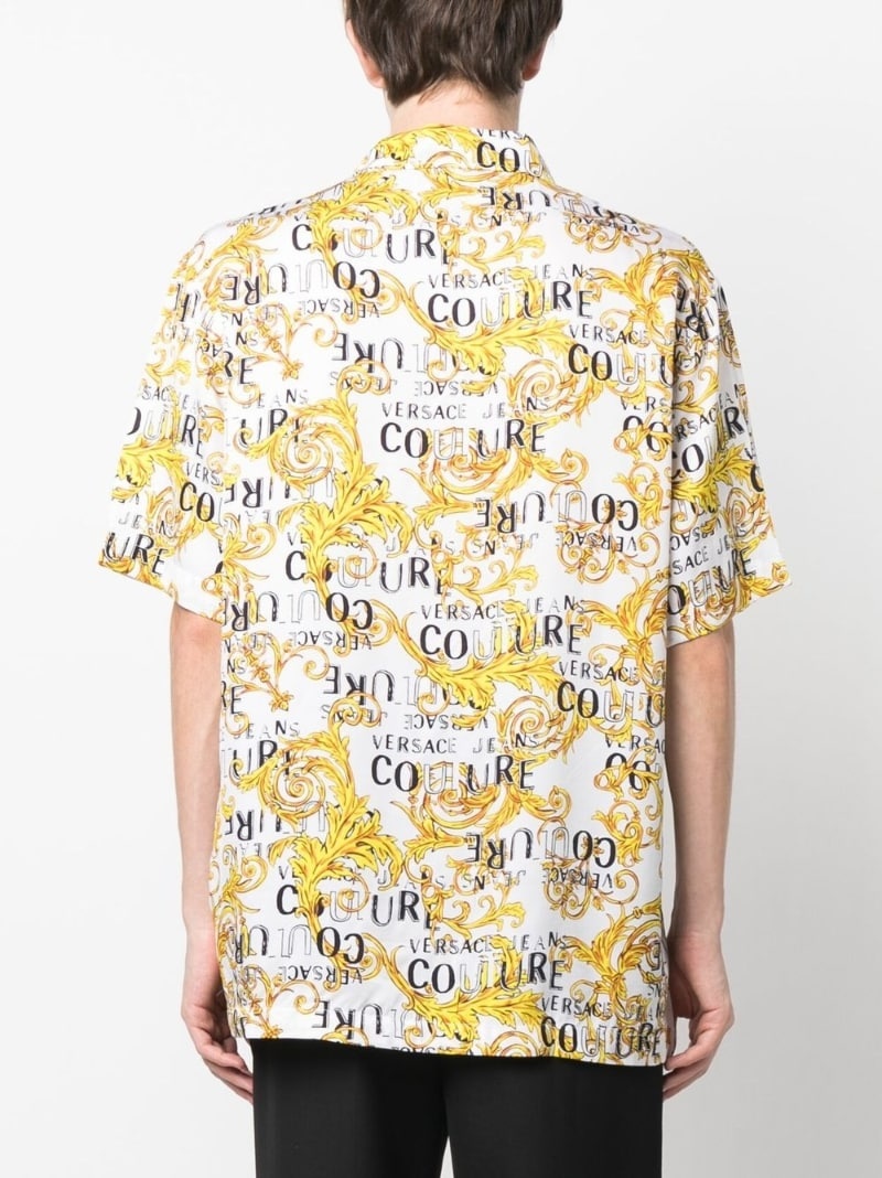 baroque-print short-sleeve shirt - 4