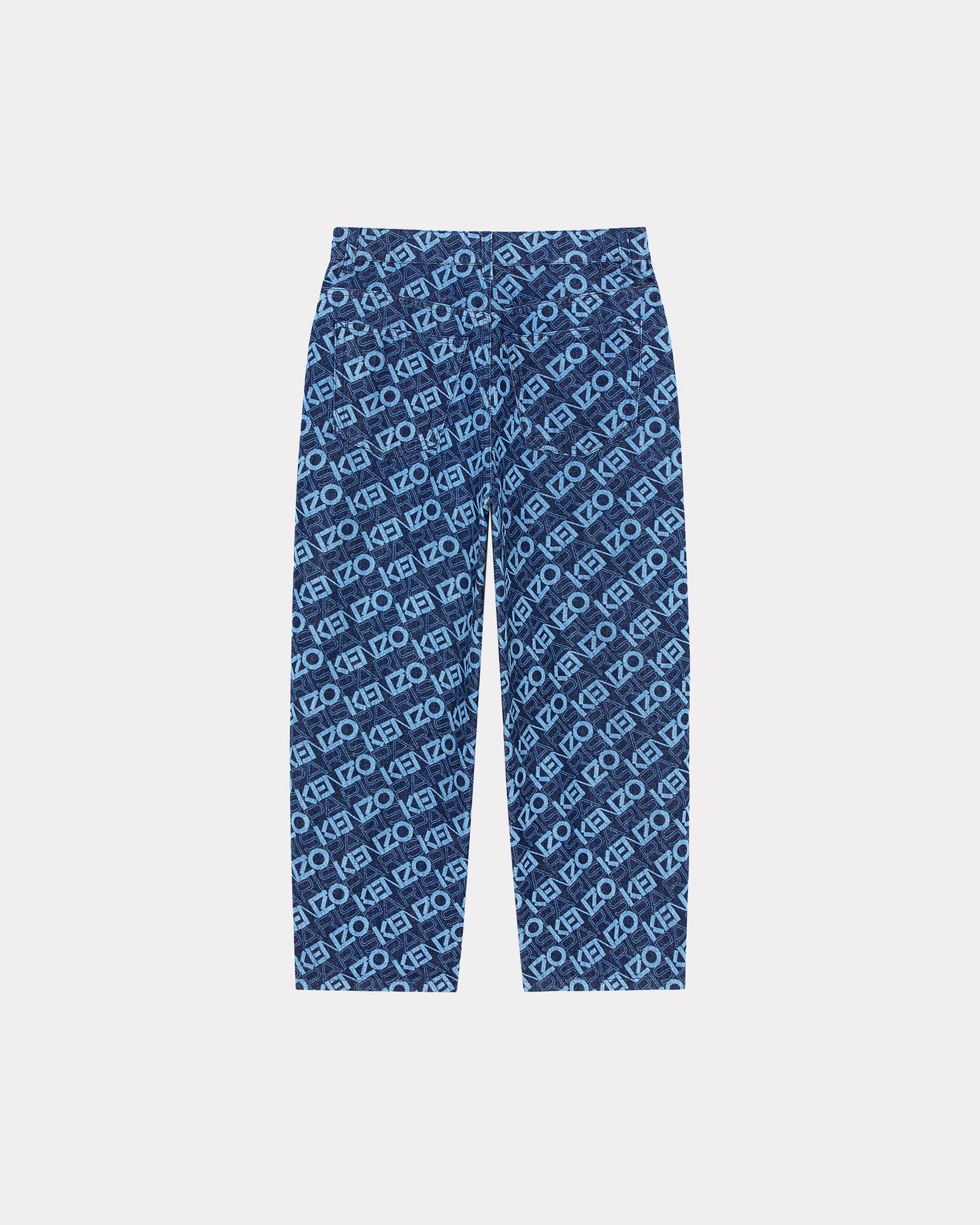 Monogram cropped jeans - 2