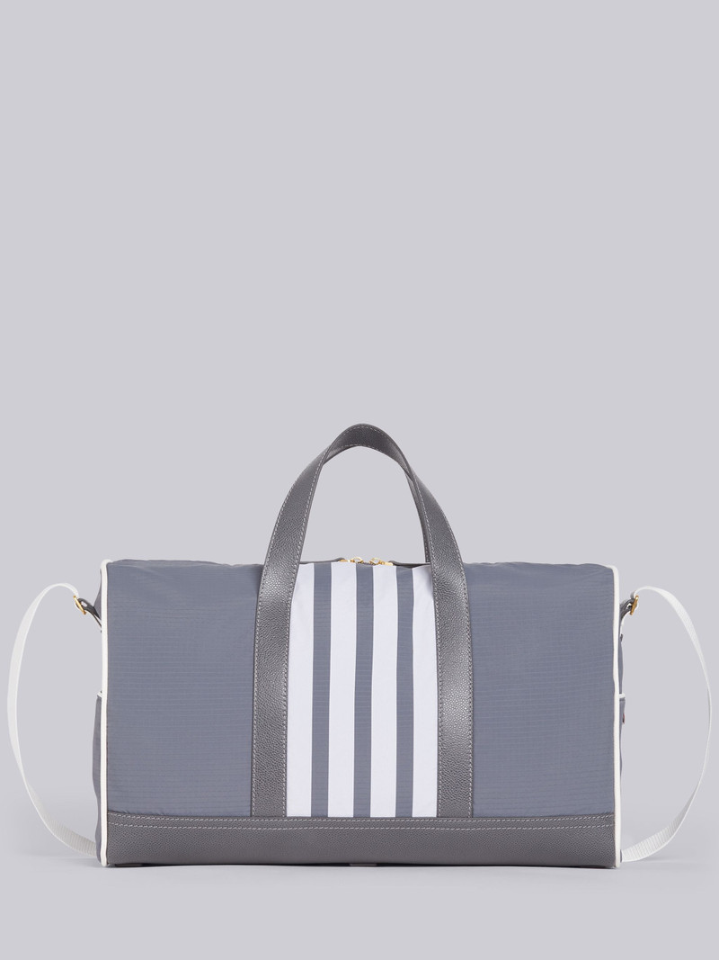 Medium Grey Nylon 4-Bar Gym Bag 4