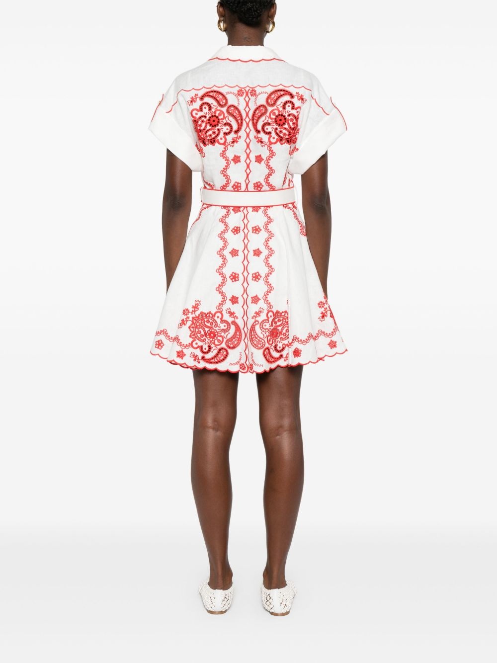 Lucky Embroidered mini dress - 4
