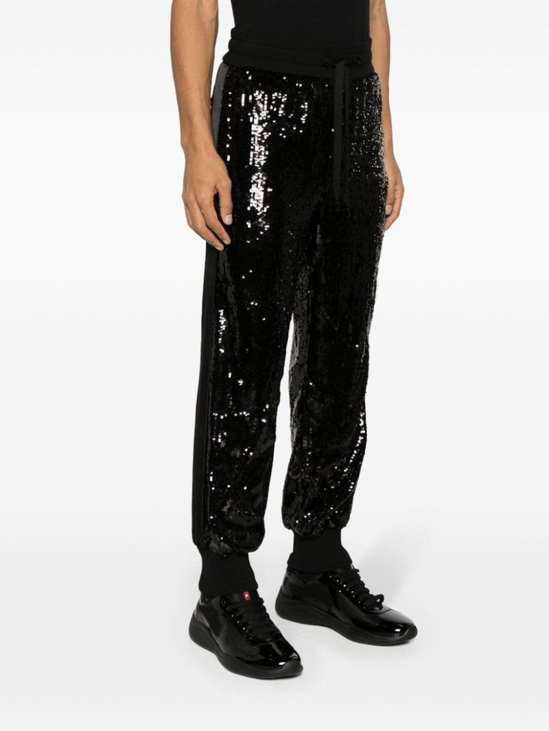 sequin-embellished side-panel trousers 3