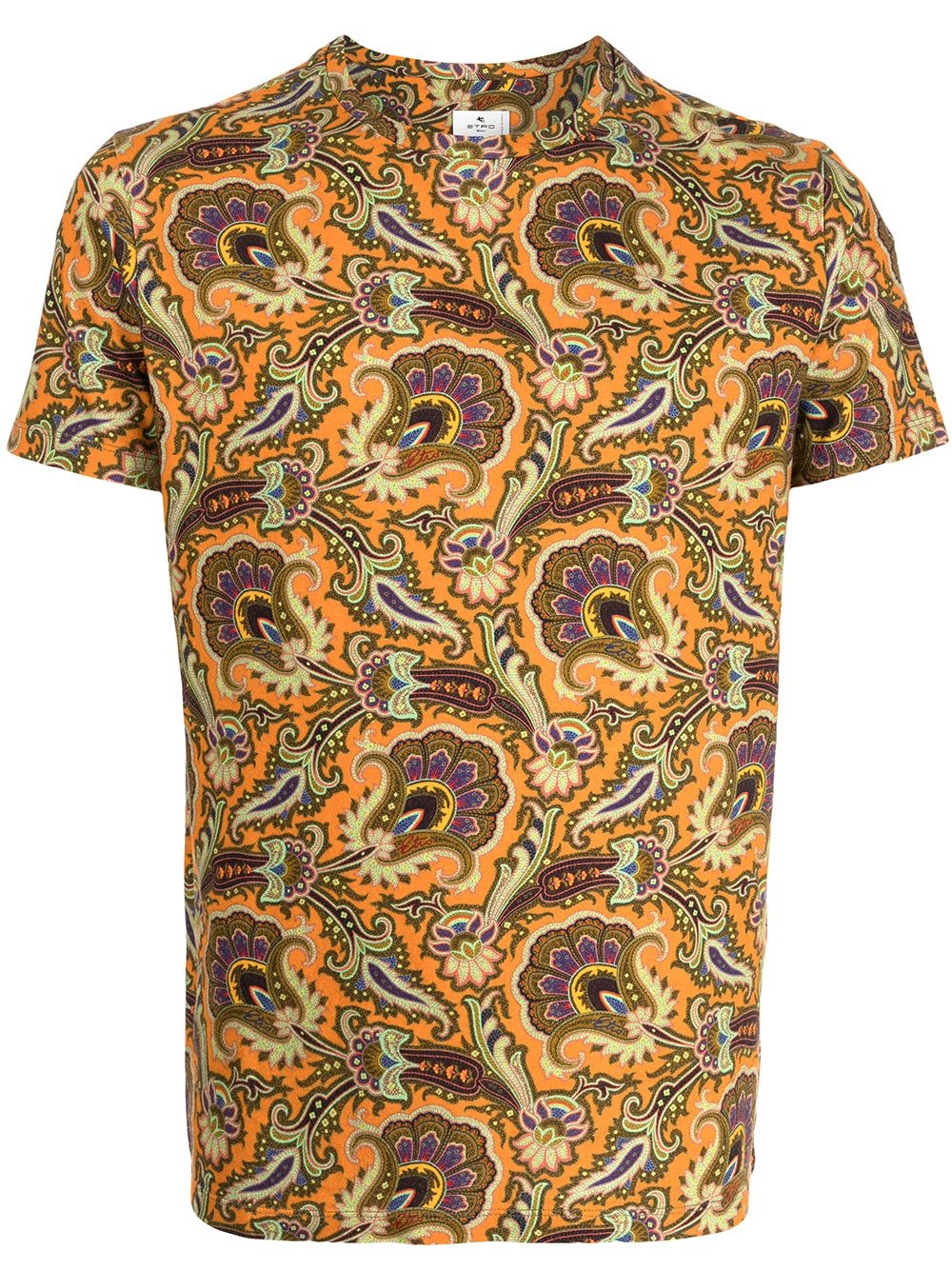 paisley-print cotton T-shirt - 1