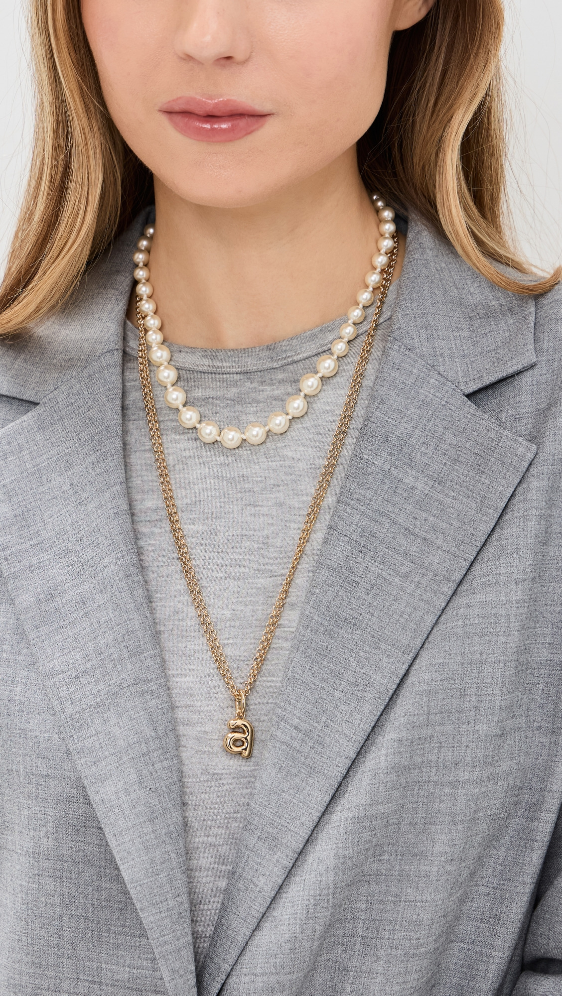 The Puffy Initial Necklace - 2