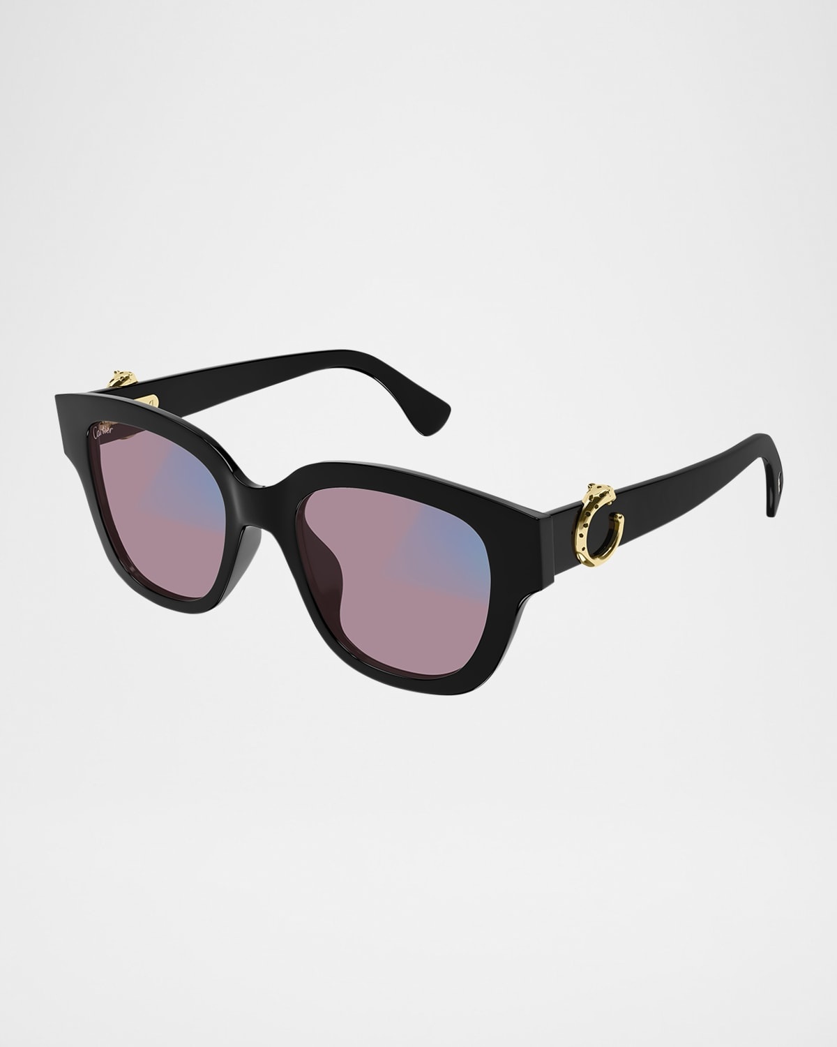 C-Logo Acetate Rectangle Glasses - 4