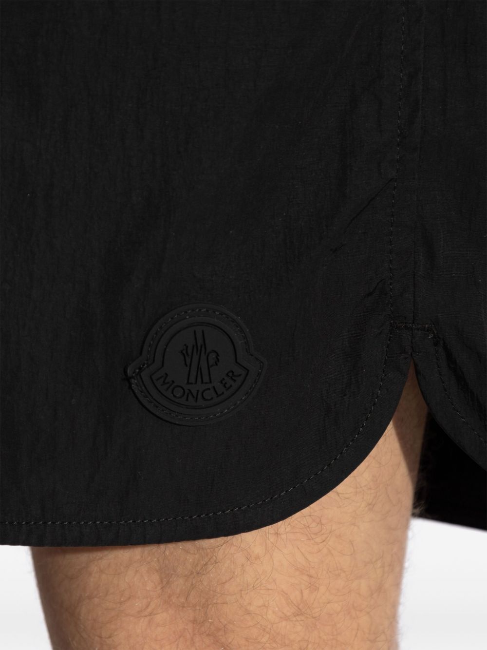 crinkled-finish swim shorts - 4