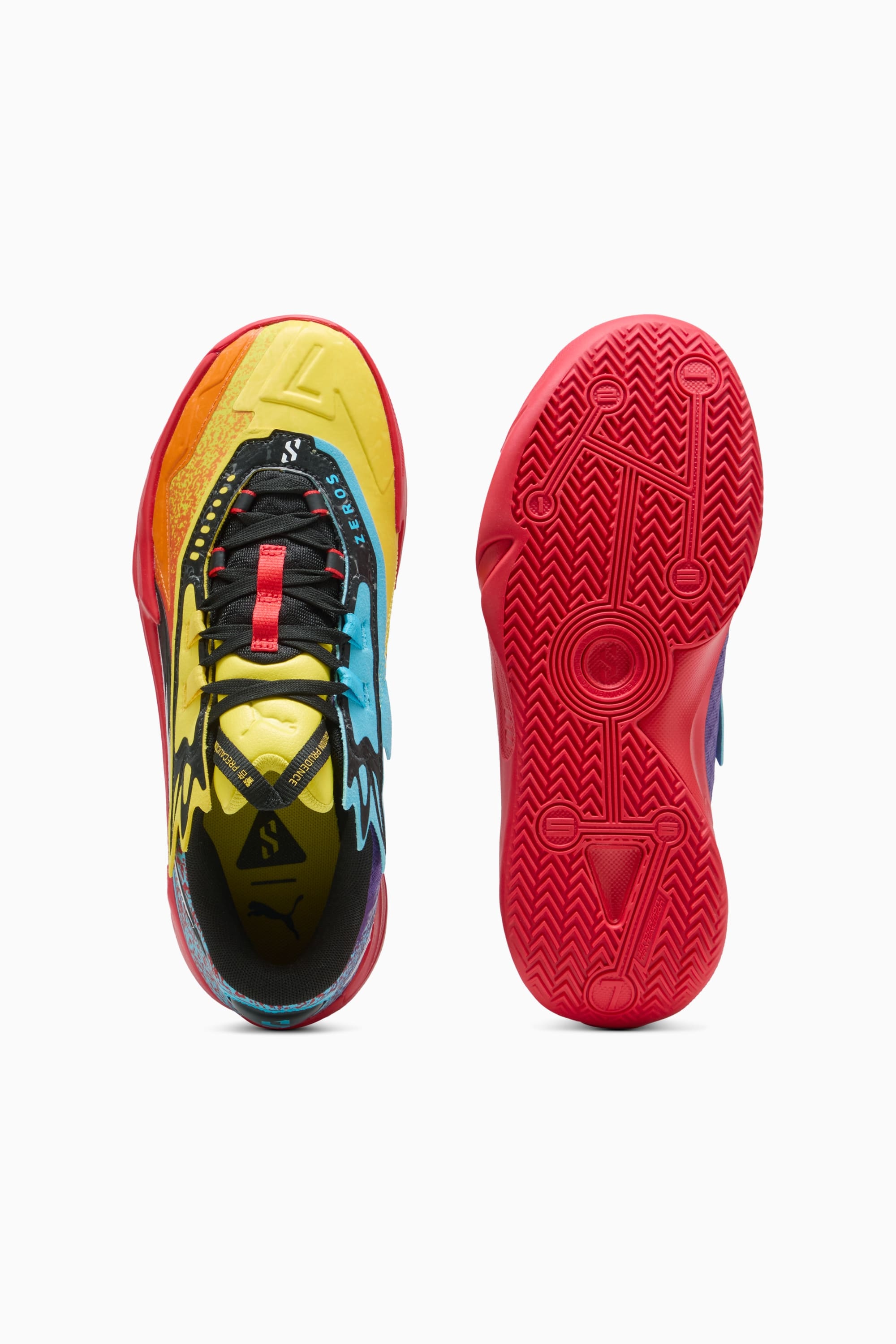 Scoot Zeros II Caution Men's Basketball Shoes - 7