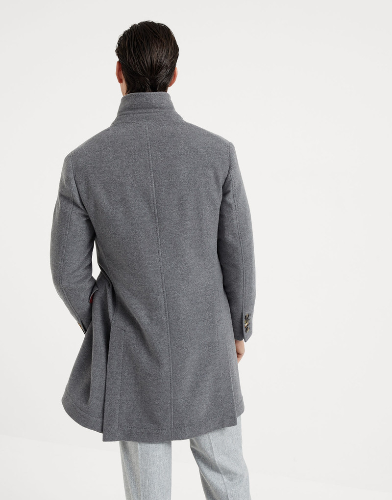 Brunello Cucinelli Water-resistant lightweight cashmere overcoat outlook