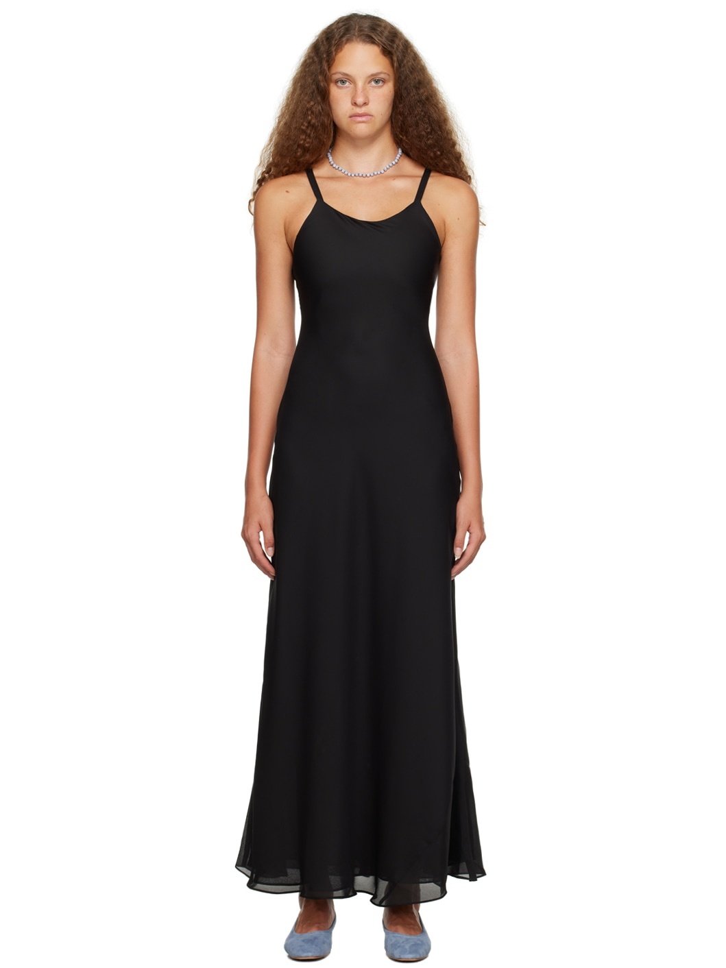 Black Georgie Maxi Dress - 1