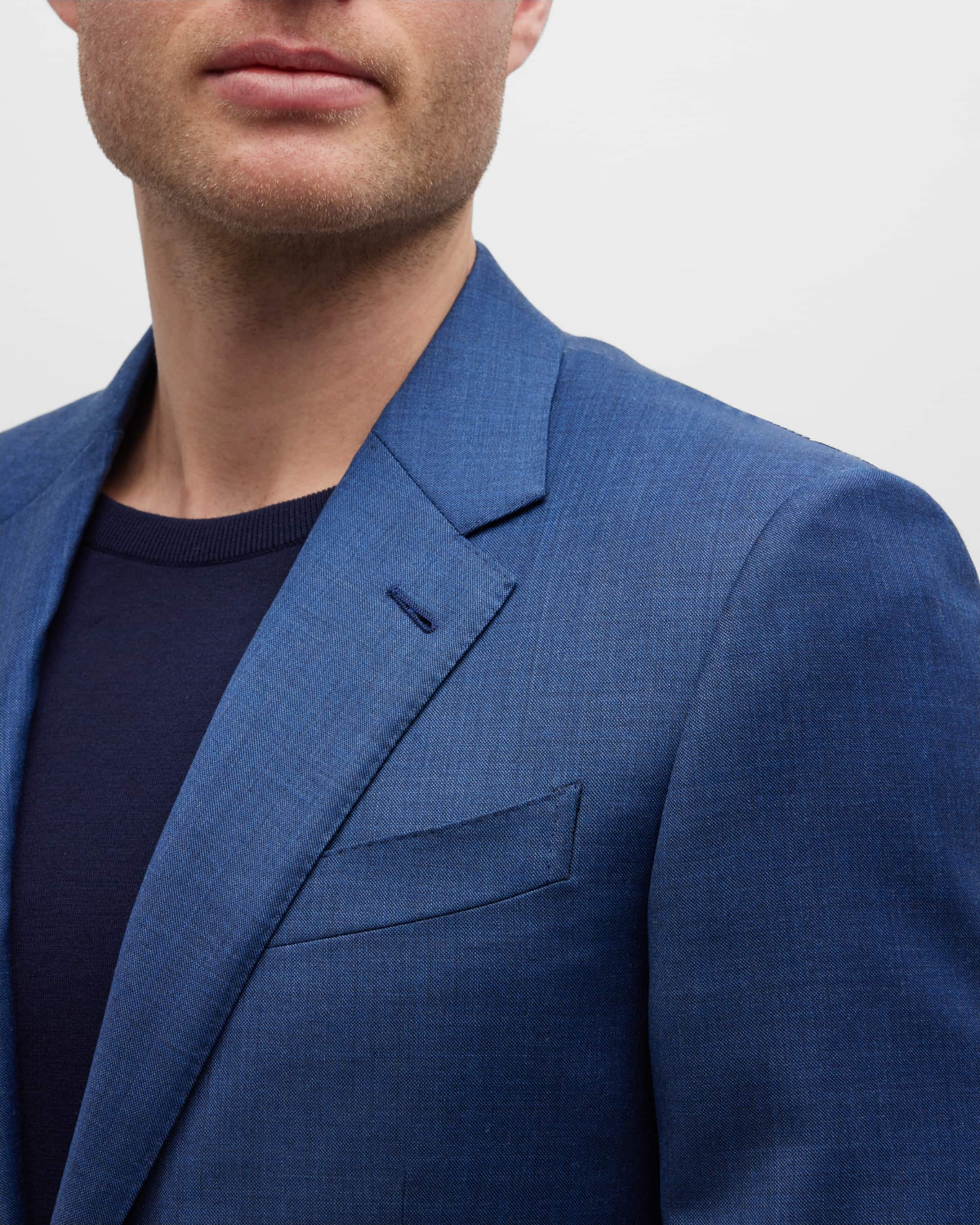 Men's Solid Wool Classic-Fit Suit - 2