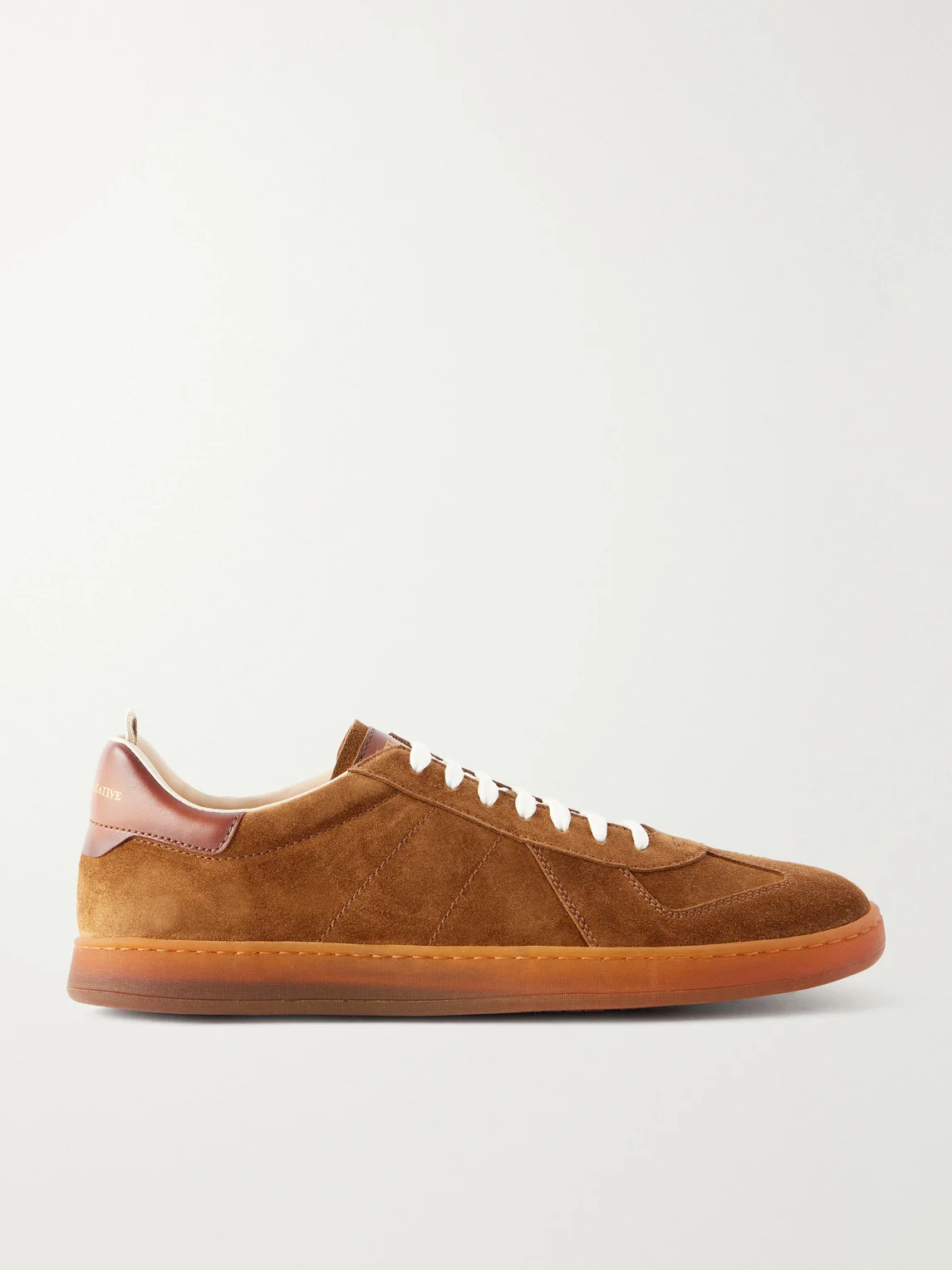 Militia 002 Leather-Trimmed Suede Sneakers - 1