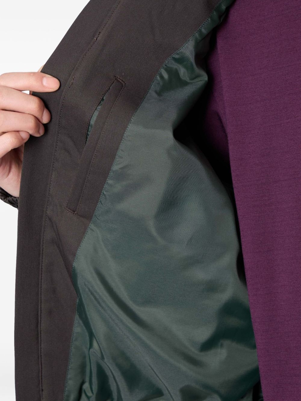 quilted panelled jacket - 4