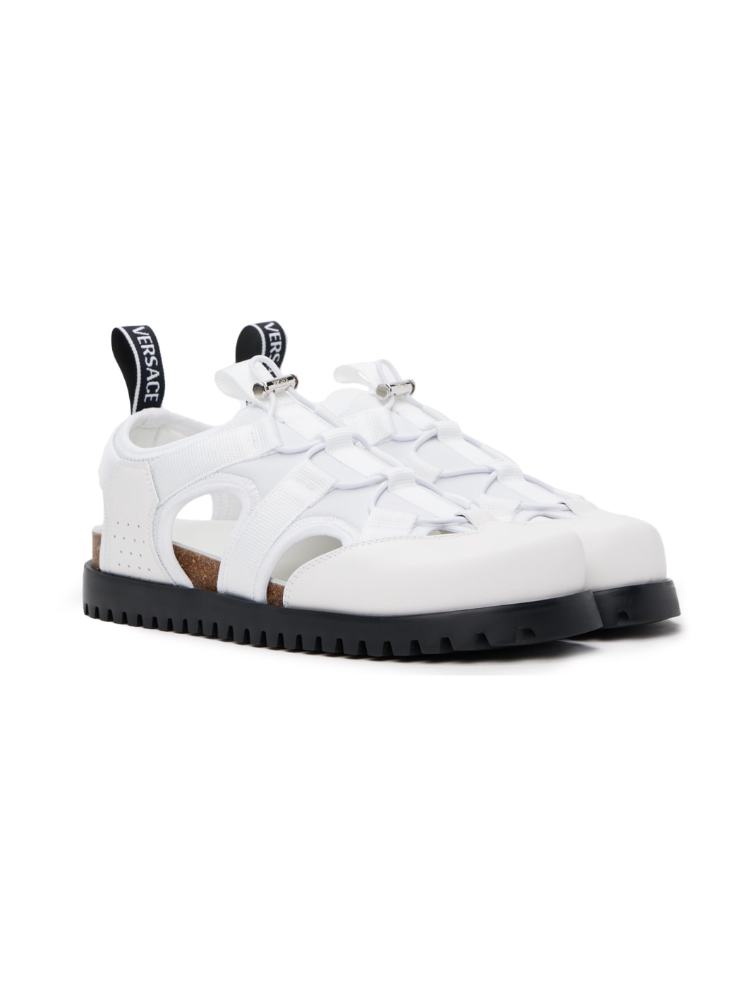 White Medusa Track Sandals - 4