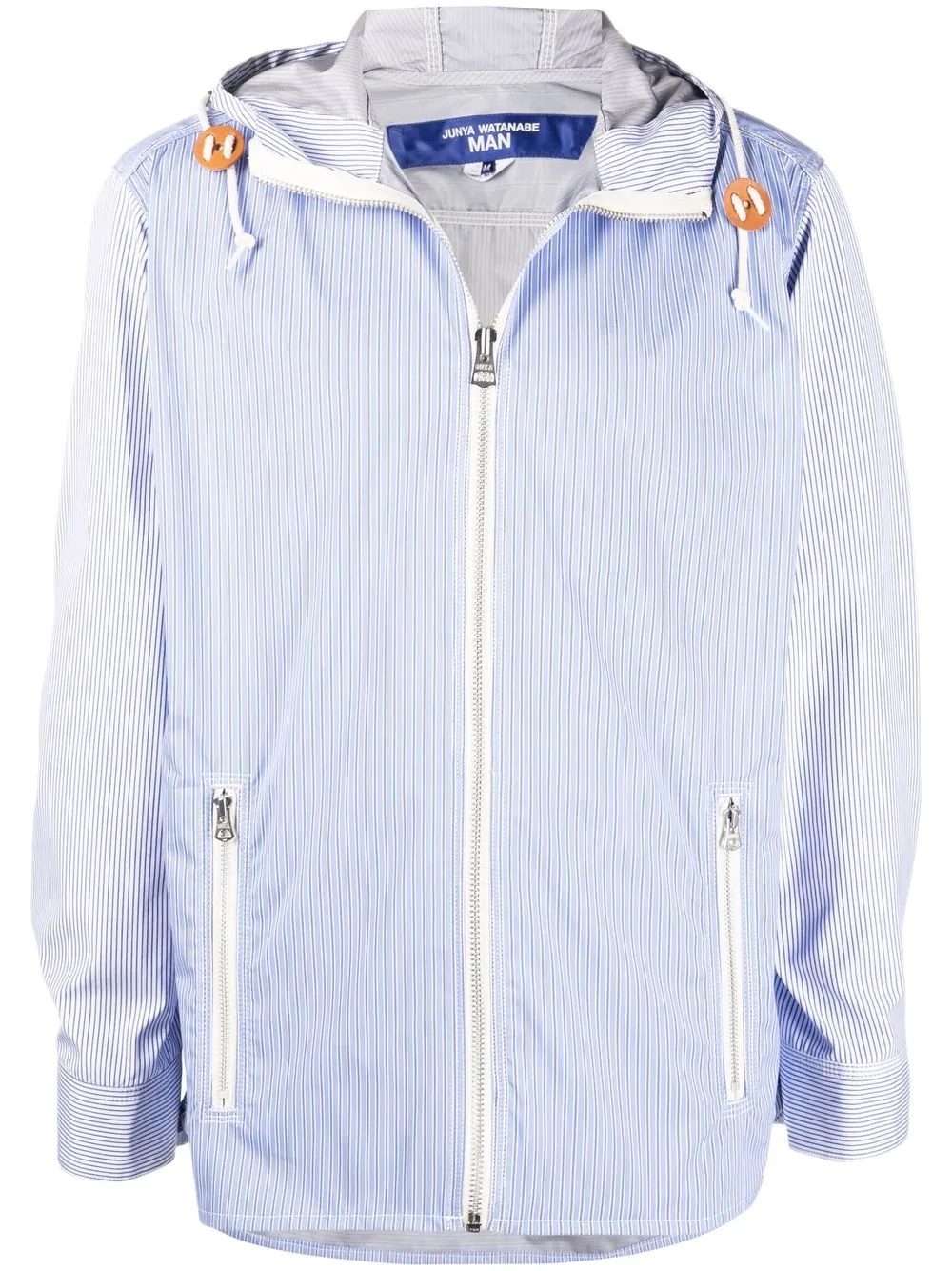 stripe-print lightweight jacket - 1