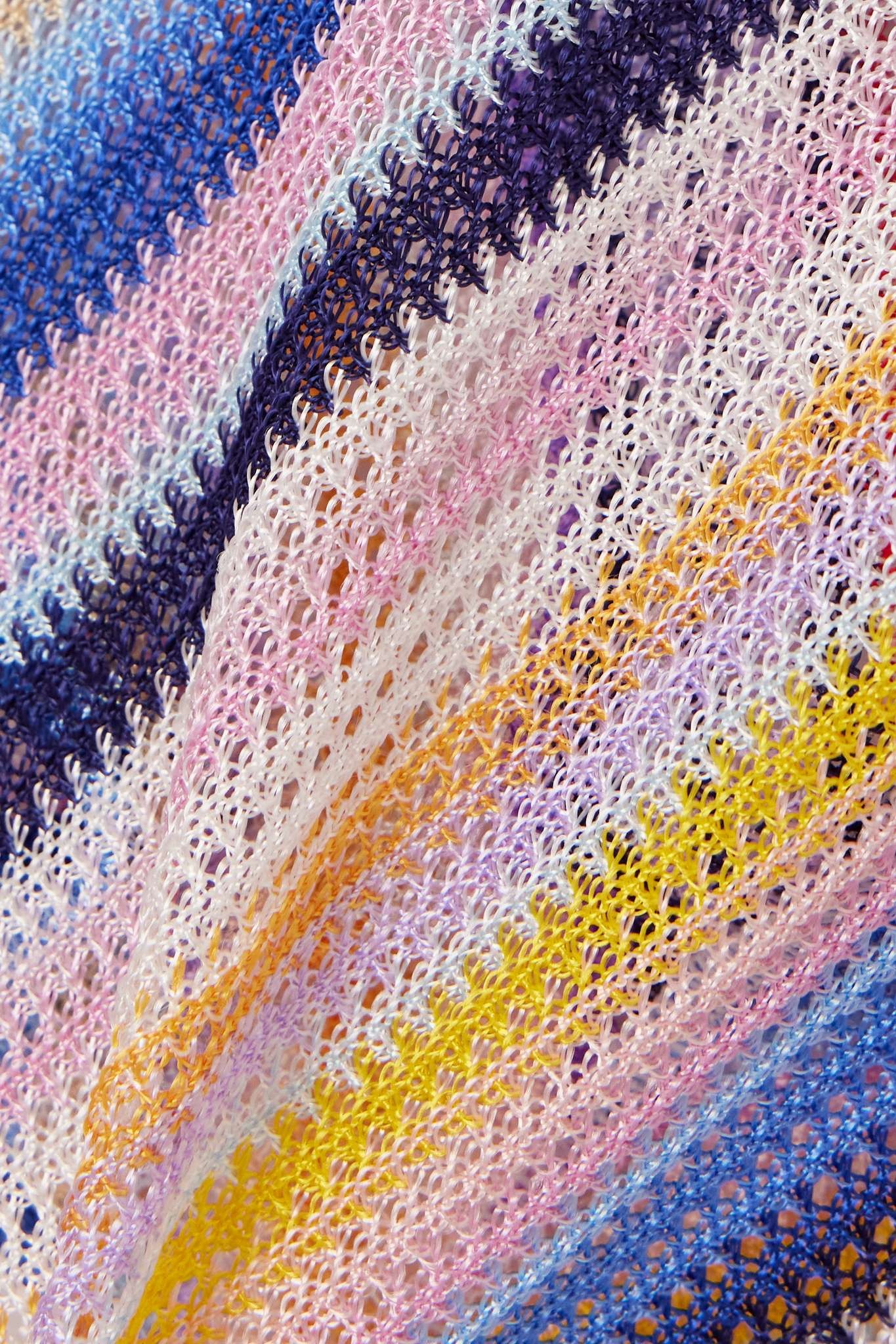 Mare striped crochet-knit mini skirt - 4