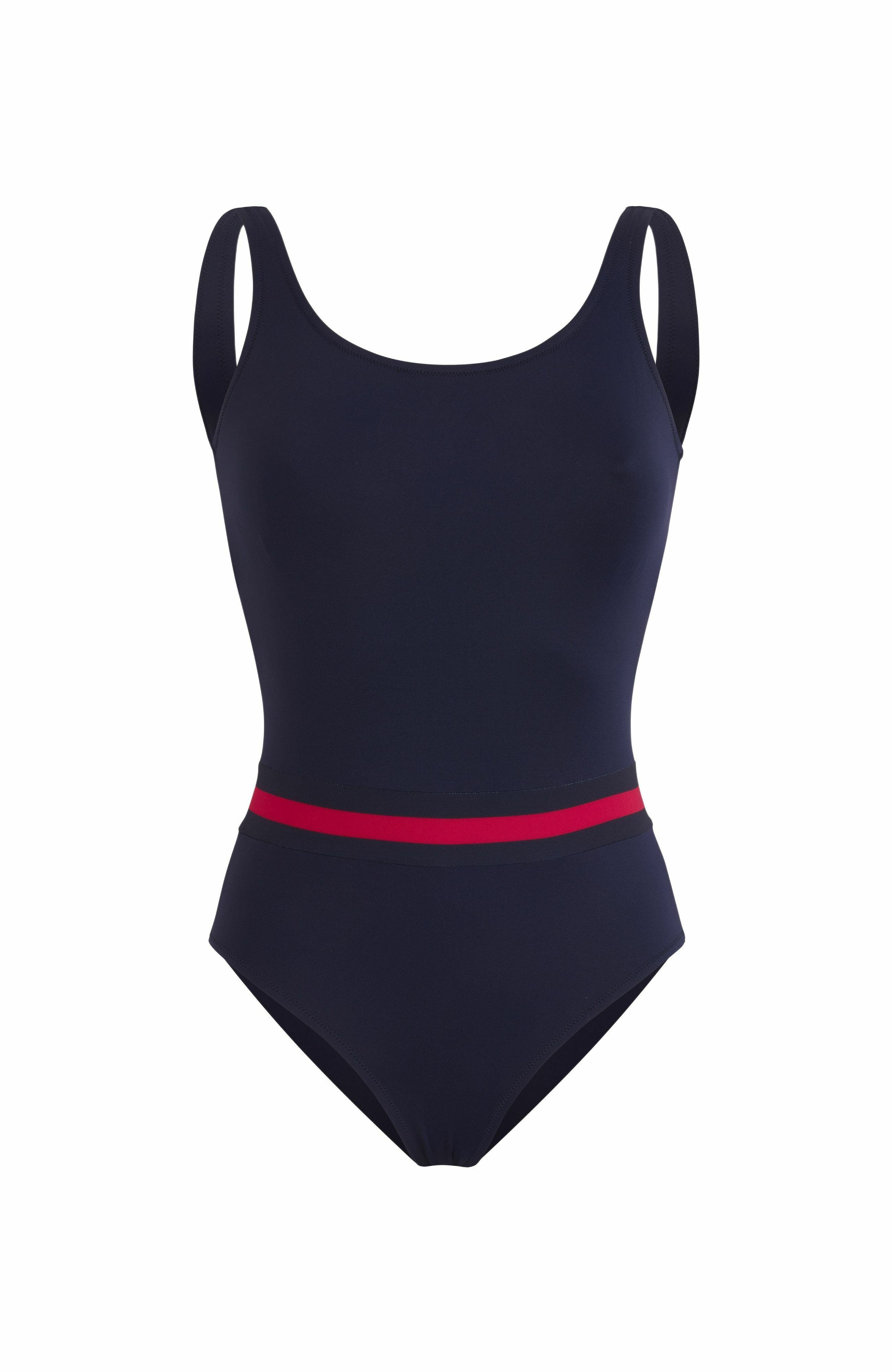 Women's Solid One-Piece Swimsuit - 3