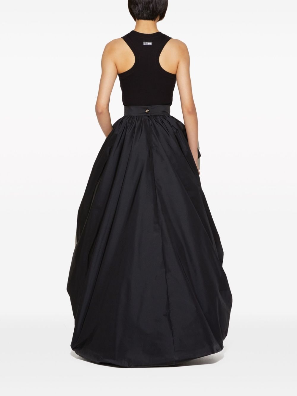 asymmetric taffeta full skirt - 4