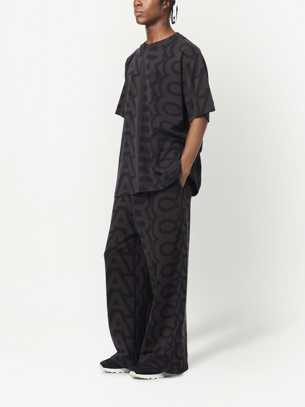 monogram-pattern track pants - 2