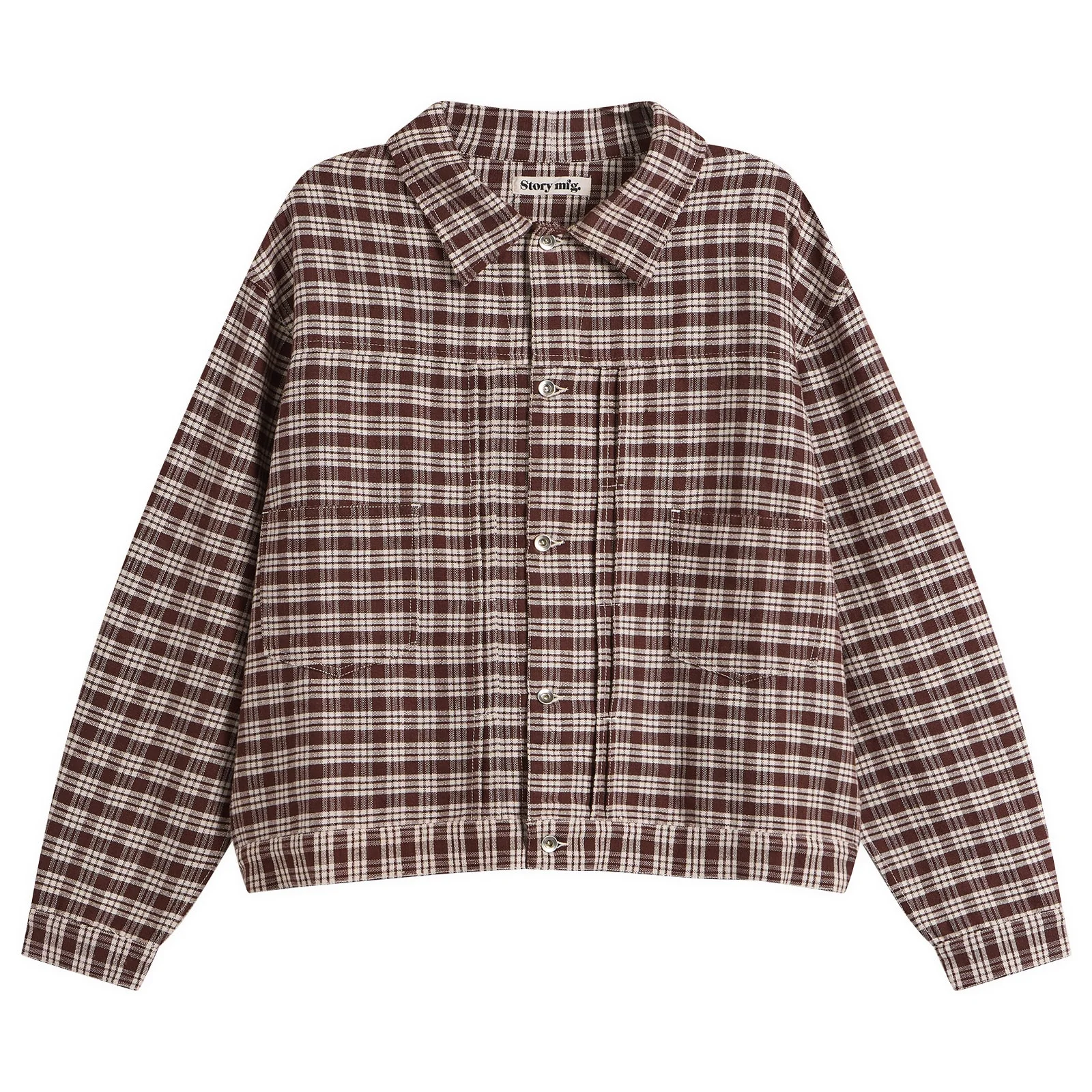 Story mfg. Wood Check Sundae Jacket - Presented by END. - 1