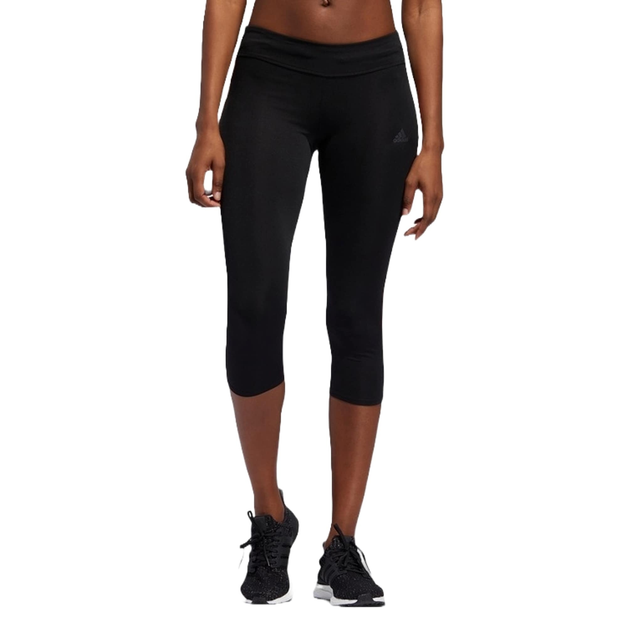 (WMNS) adidas Own the Run 3/4 Tights 'Black Orange' DZ2010 - 3