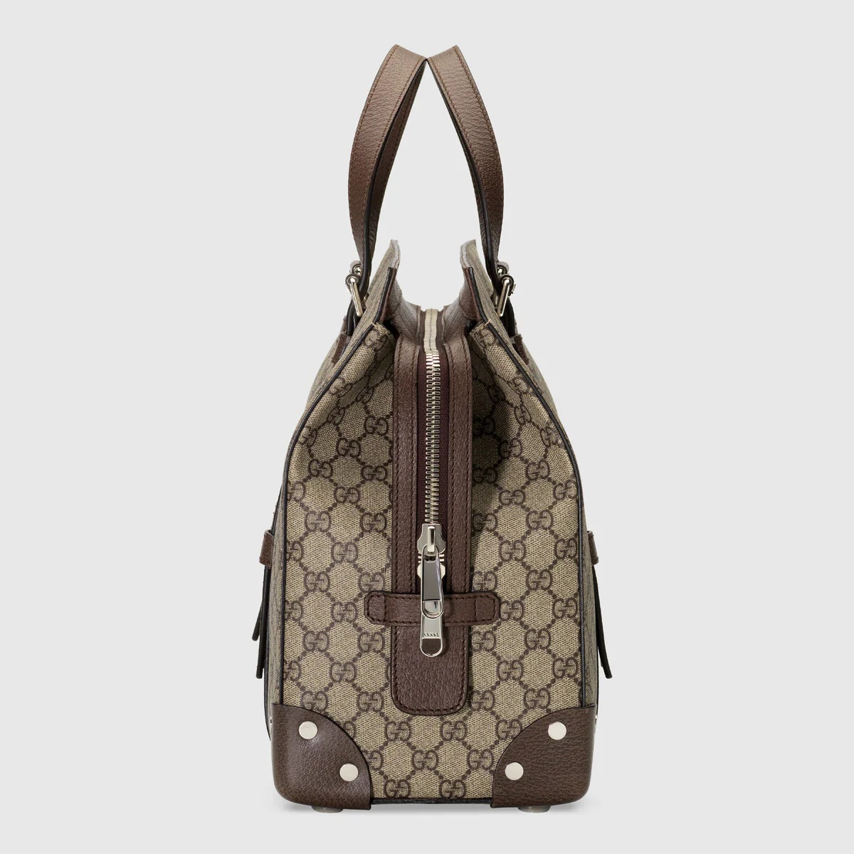 GG tote bag with leather details - 8