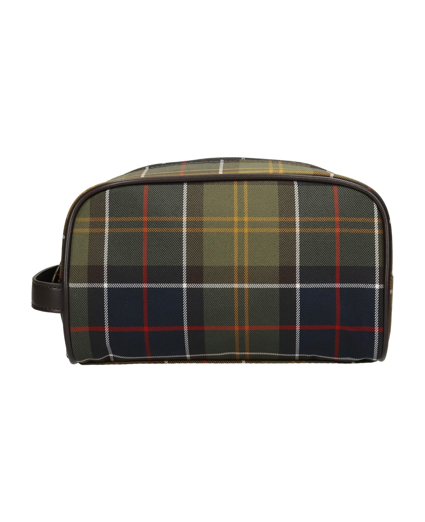 Tartan Washbag Beauty Case In Tartan Leather - 3