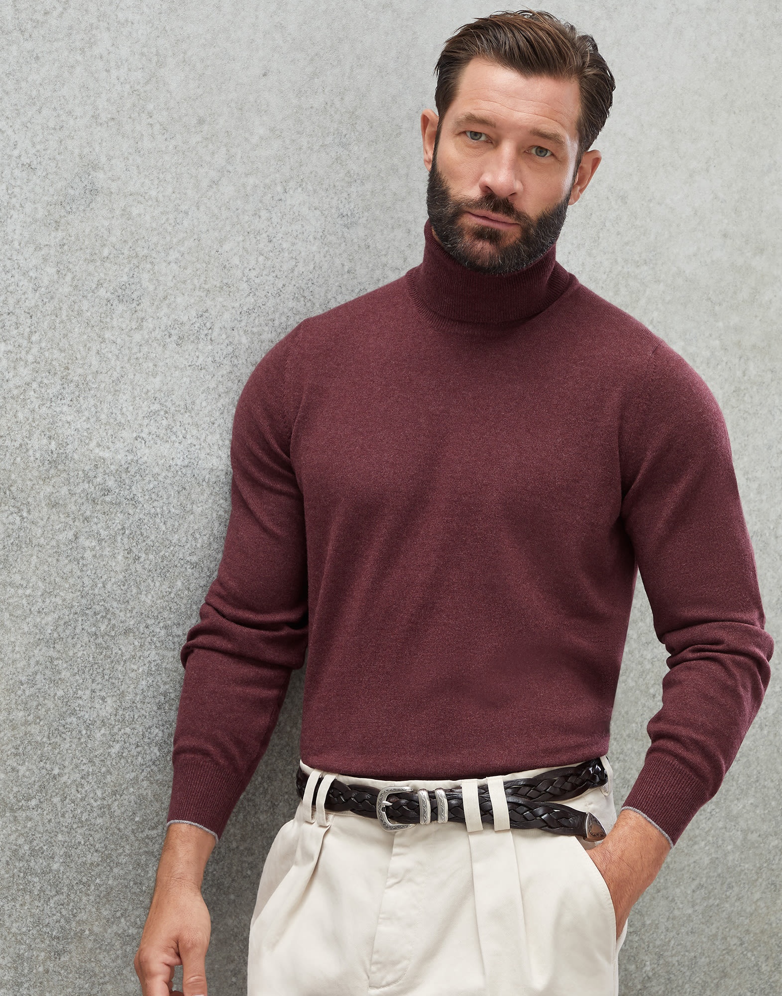 Cashmere turtleneck sweater - 4