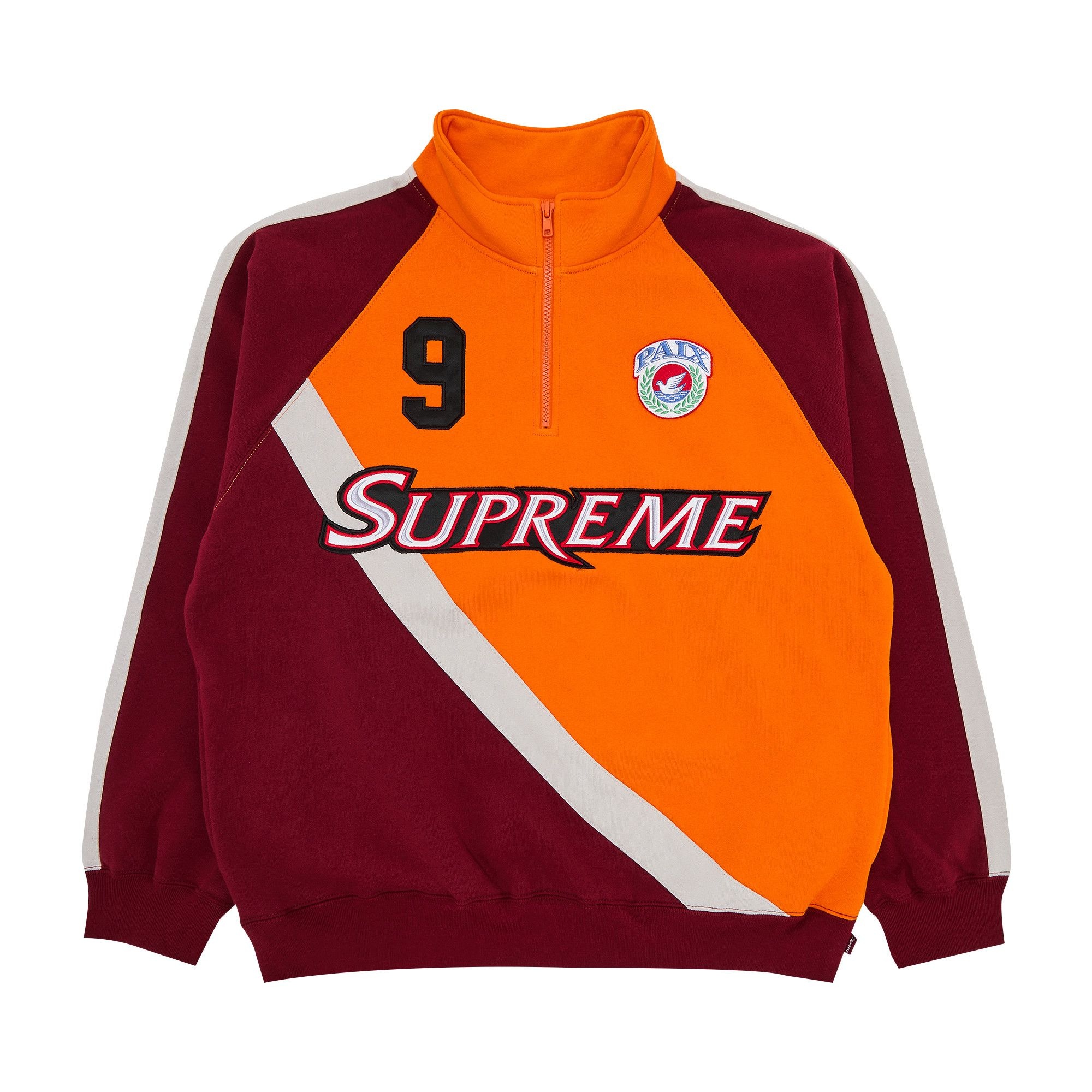 Supreme Equipé Half Zip Sweatshirt 'Dark Orange' - 1