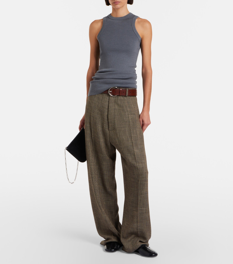 PHOEBE PHILO Ribbed-knit wool tank top outlook
