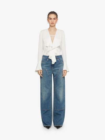 Givenchy OVERSIZED JEANS IN DENIM WITH PATCHES outlook
