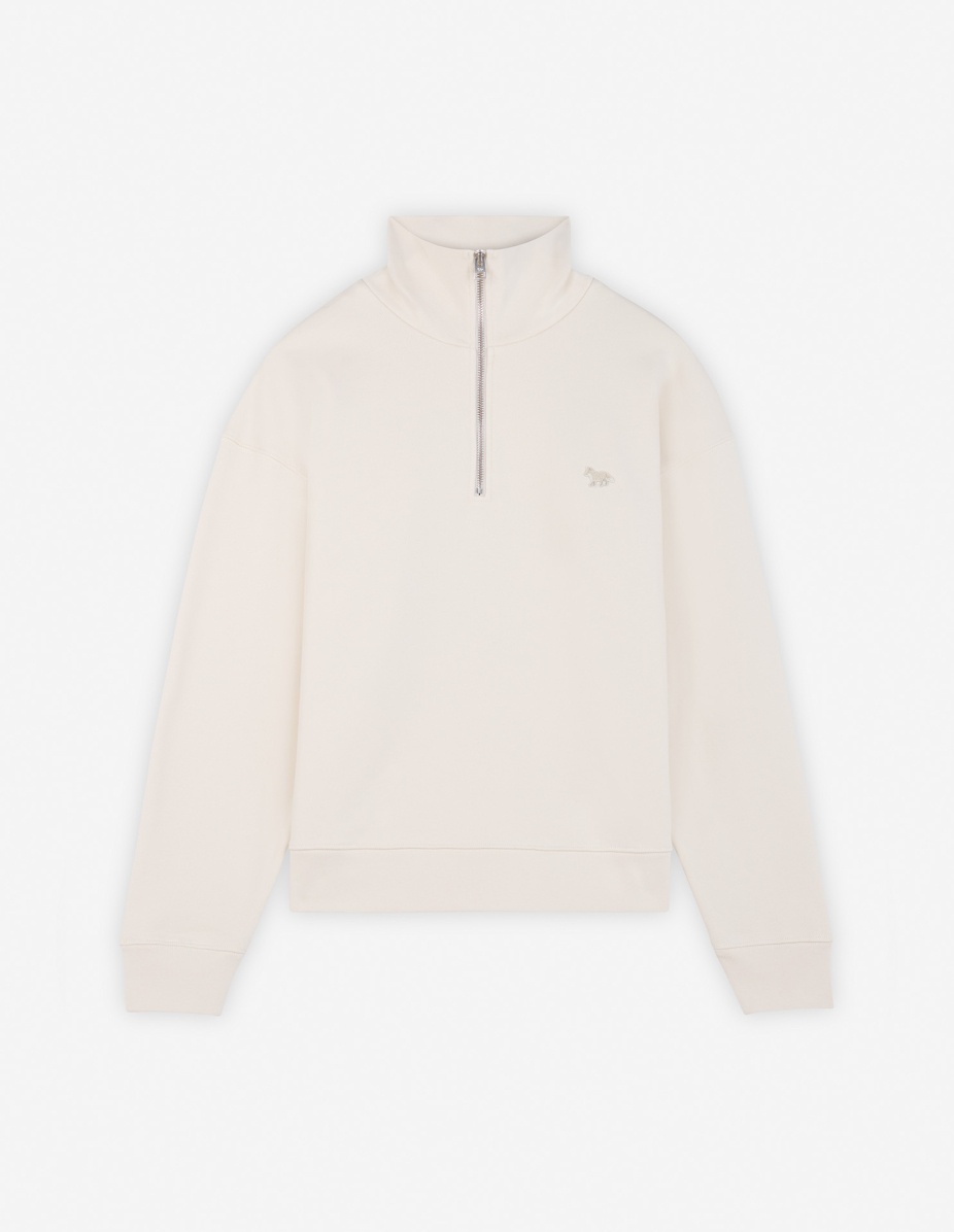 BABY FOX PATCH HALF ZIP SWEATSHIRT - 1