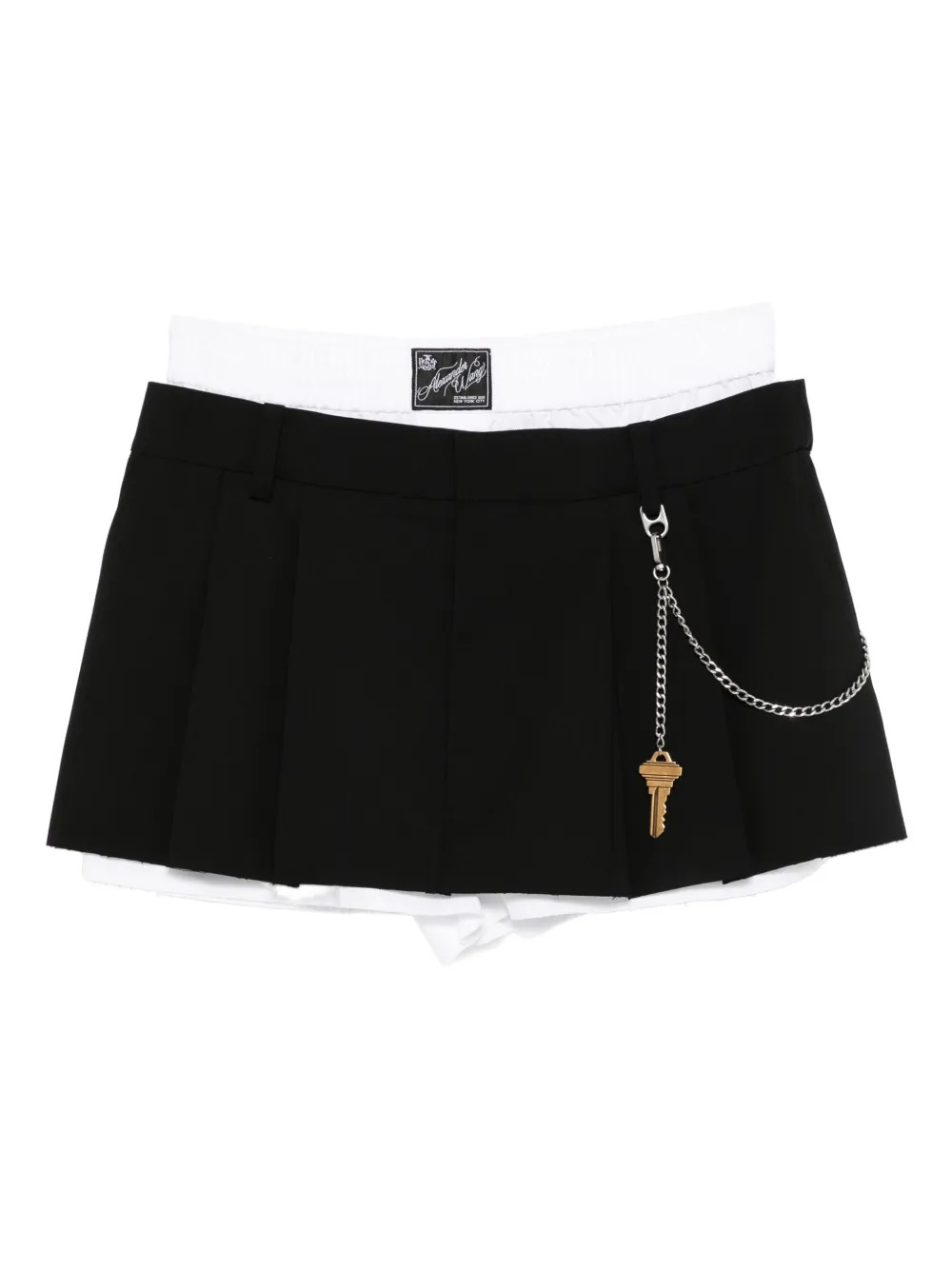 ALEXANDER WANG - Women Chain Pre-Styled Pleated Short - 1