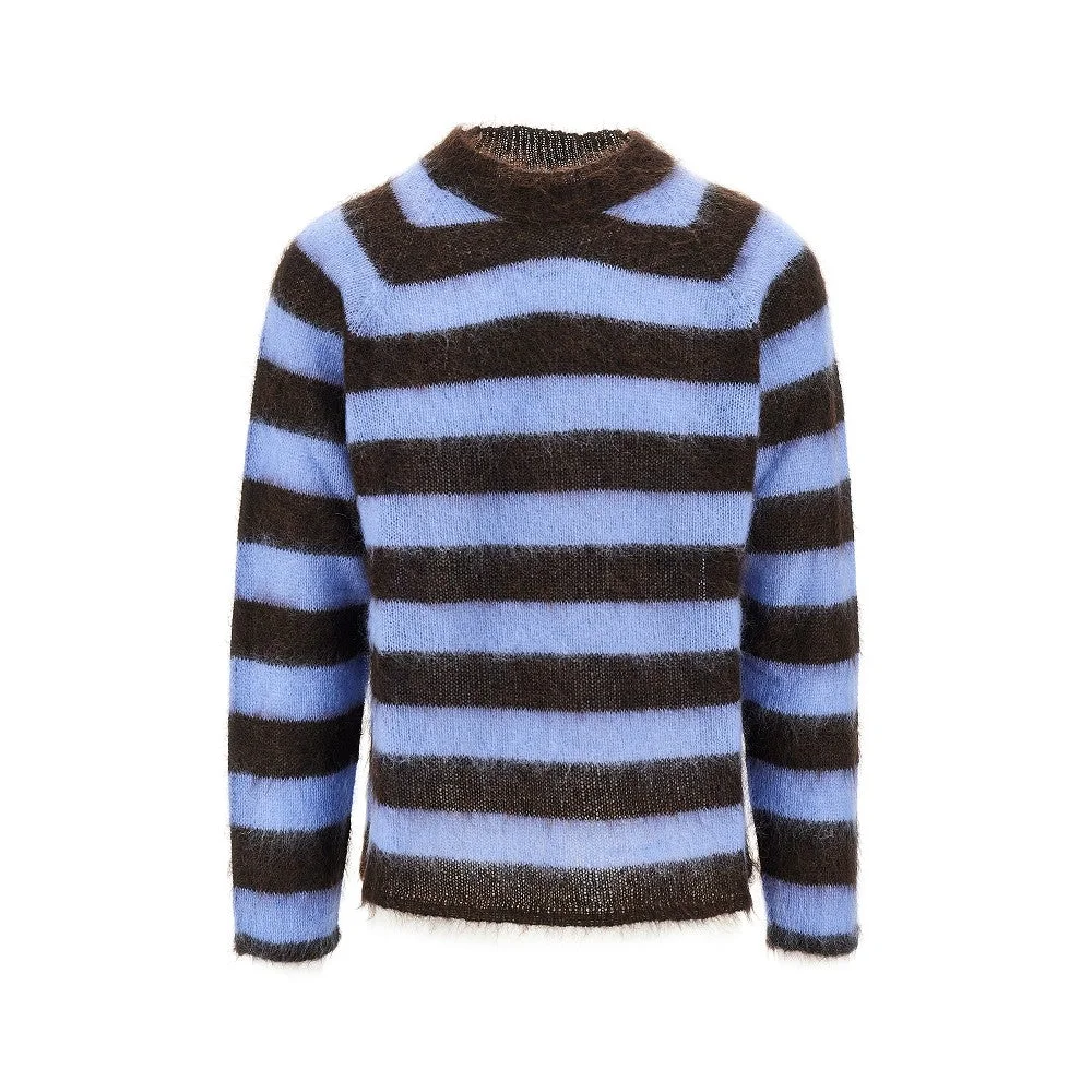 KNIITED SWEATER WITH STRIPED MOTIF - 1