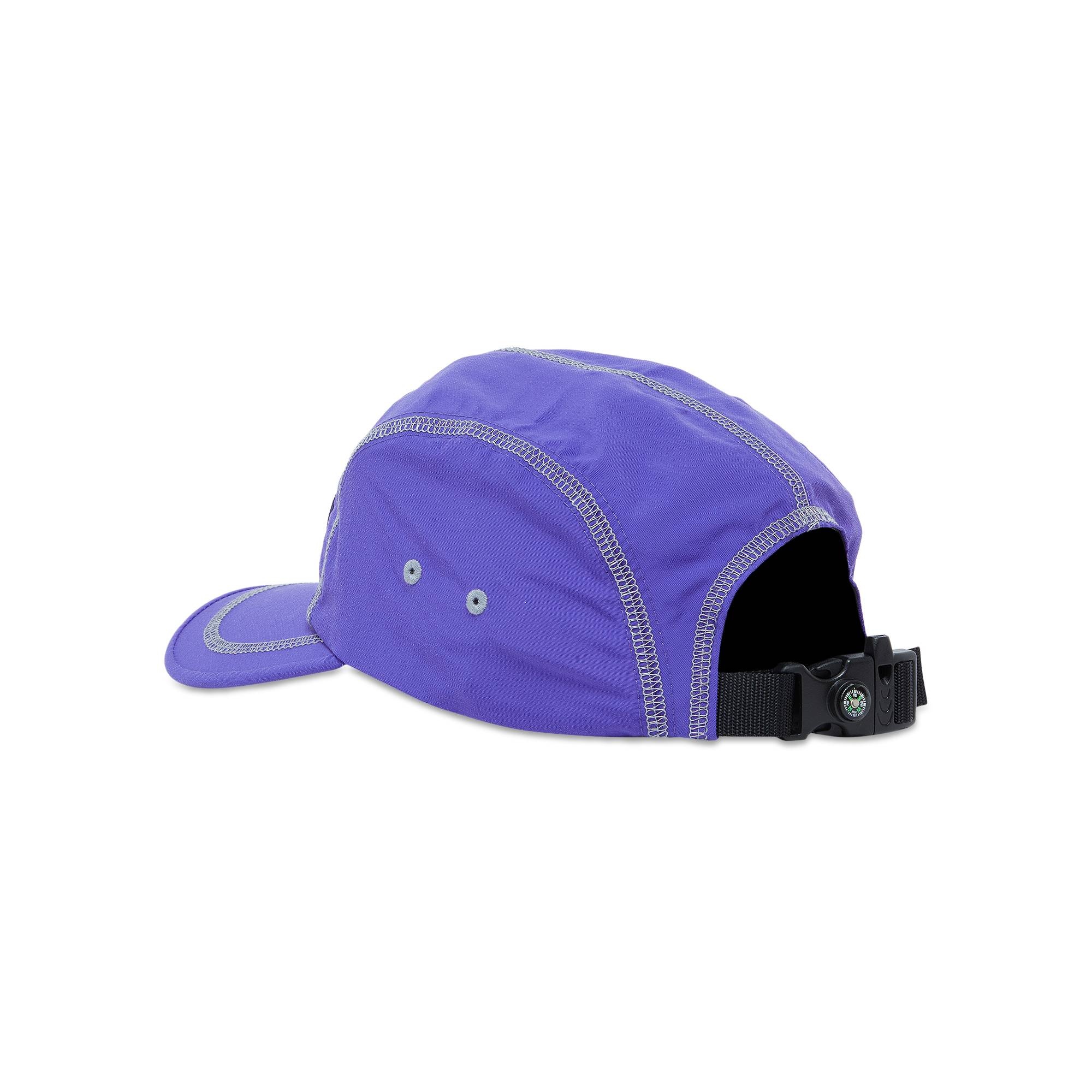 Supreme Reflective Stitch Camp Cap 'Purple' - 3