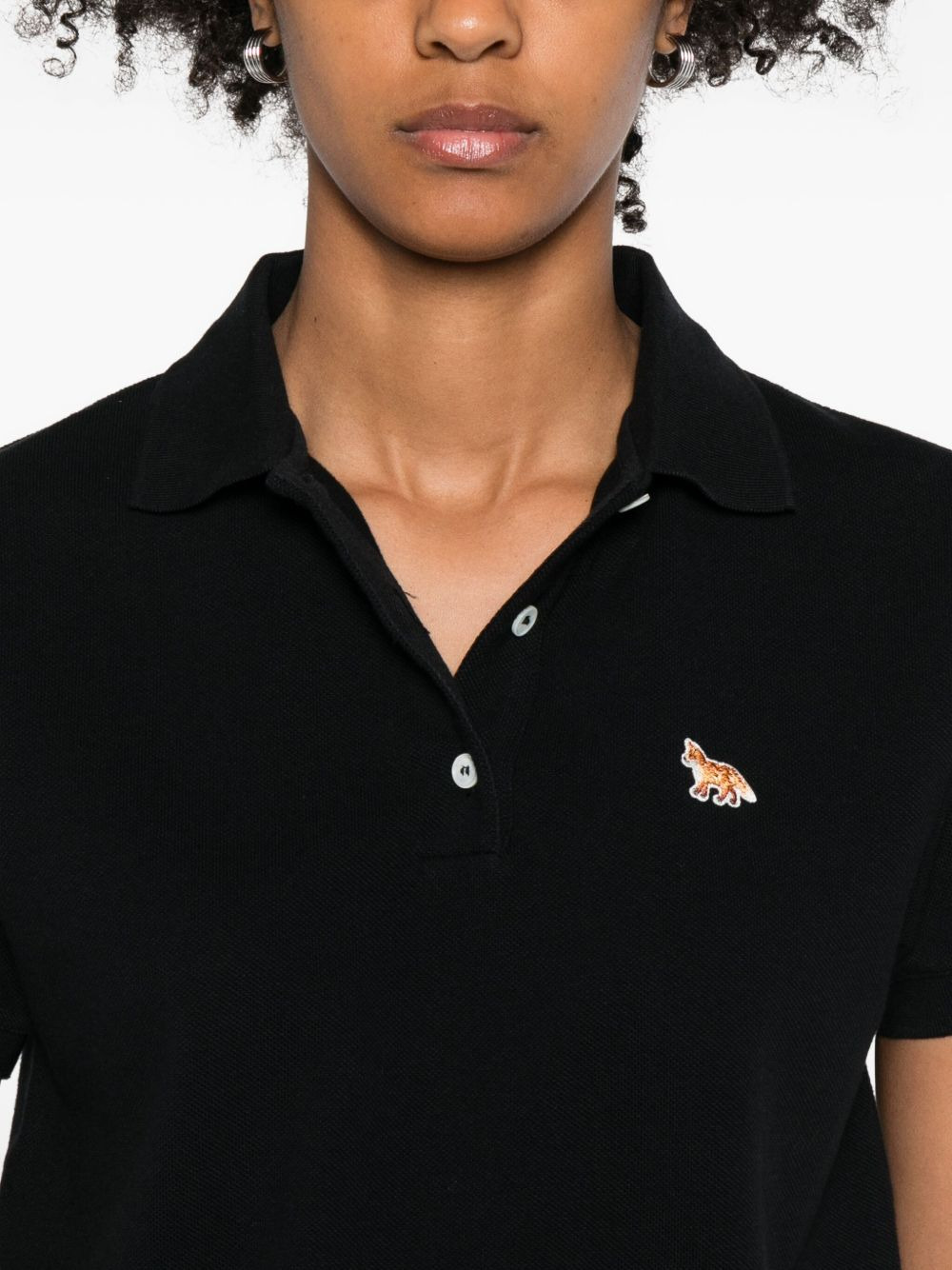 fox-embroidered polo shirt - 5