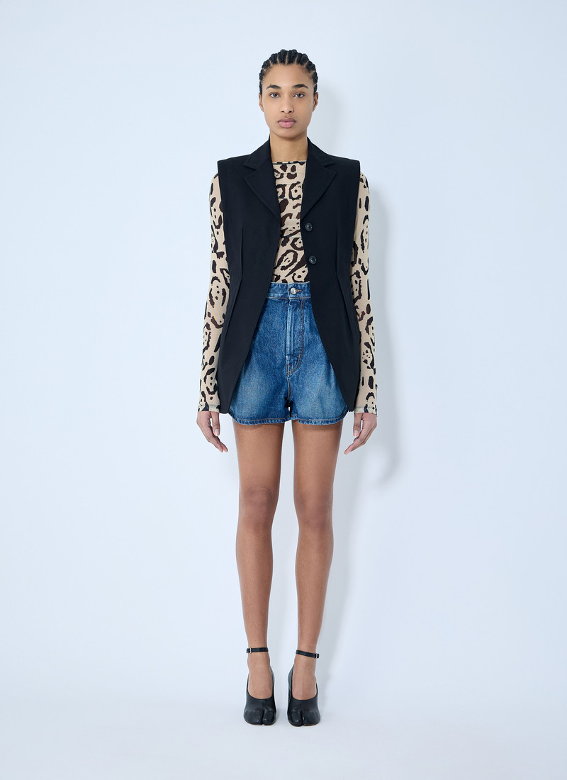 Sportmax Gathered Denim Shorts outlook