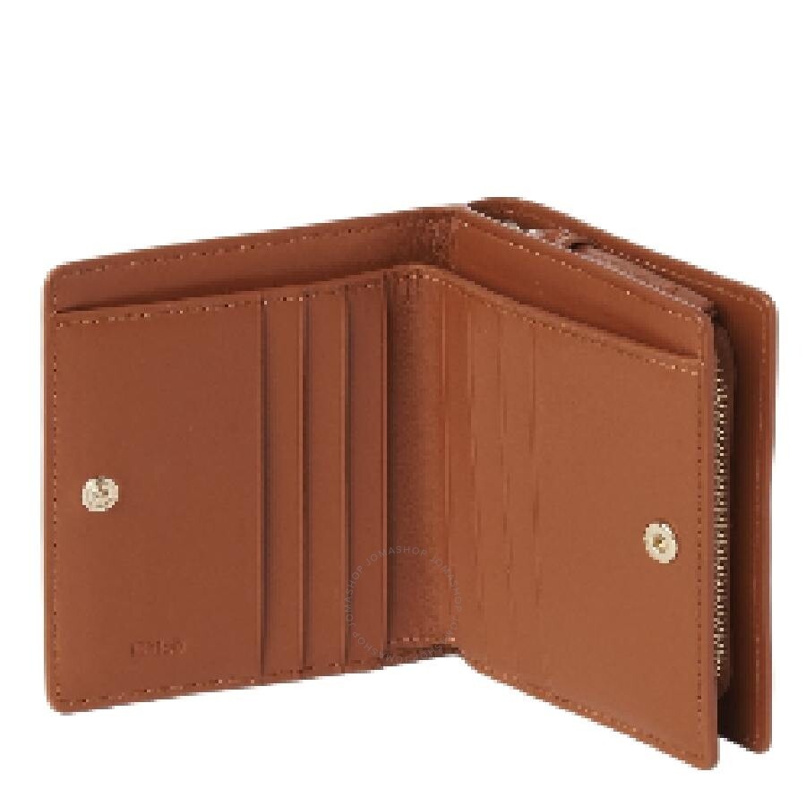 Chloe Soft Leather Logo Embroidered Sense Compact Wallet - 3
