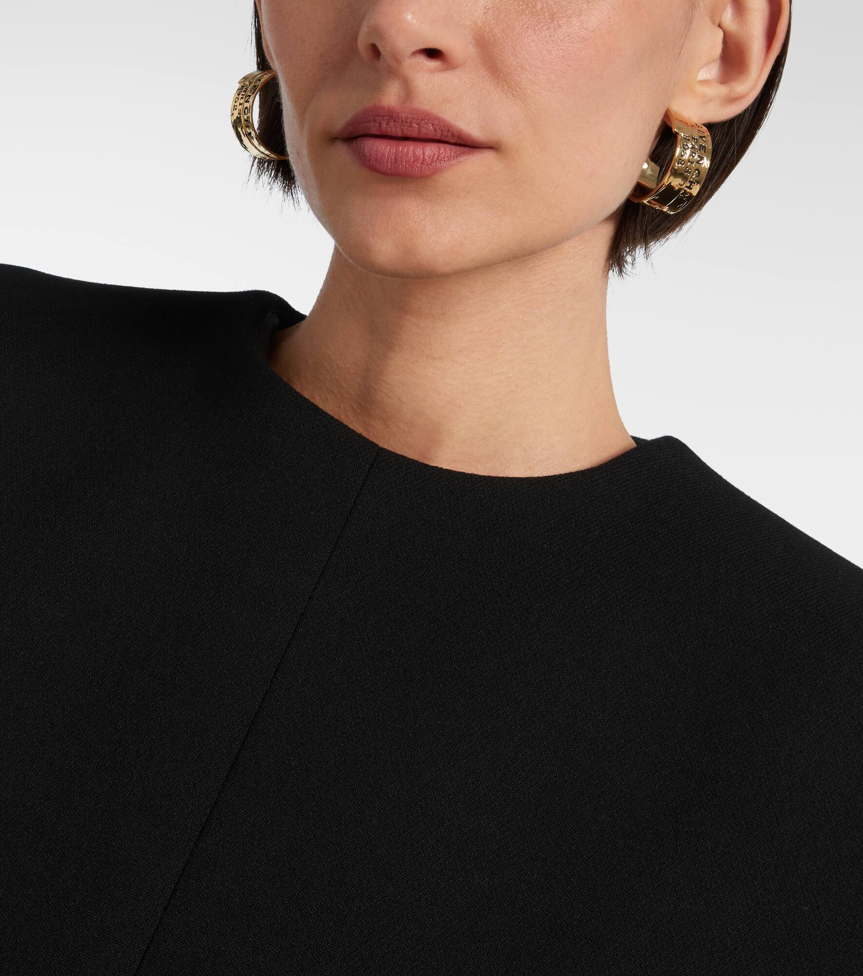 Logo hoop earrings - 6