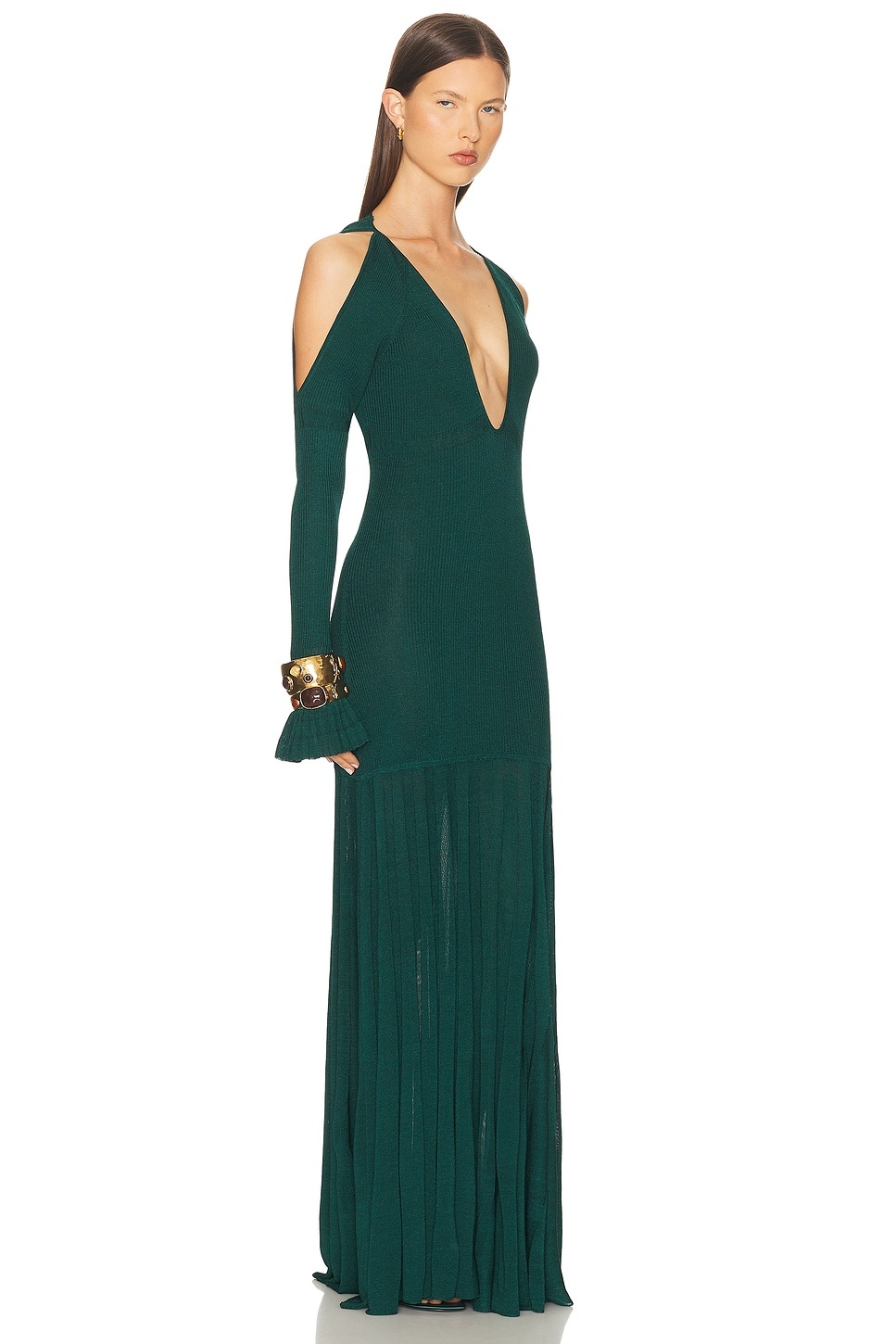 Cold Shoulder Maxi Dress - 3