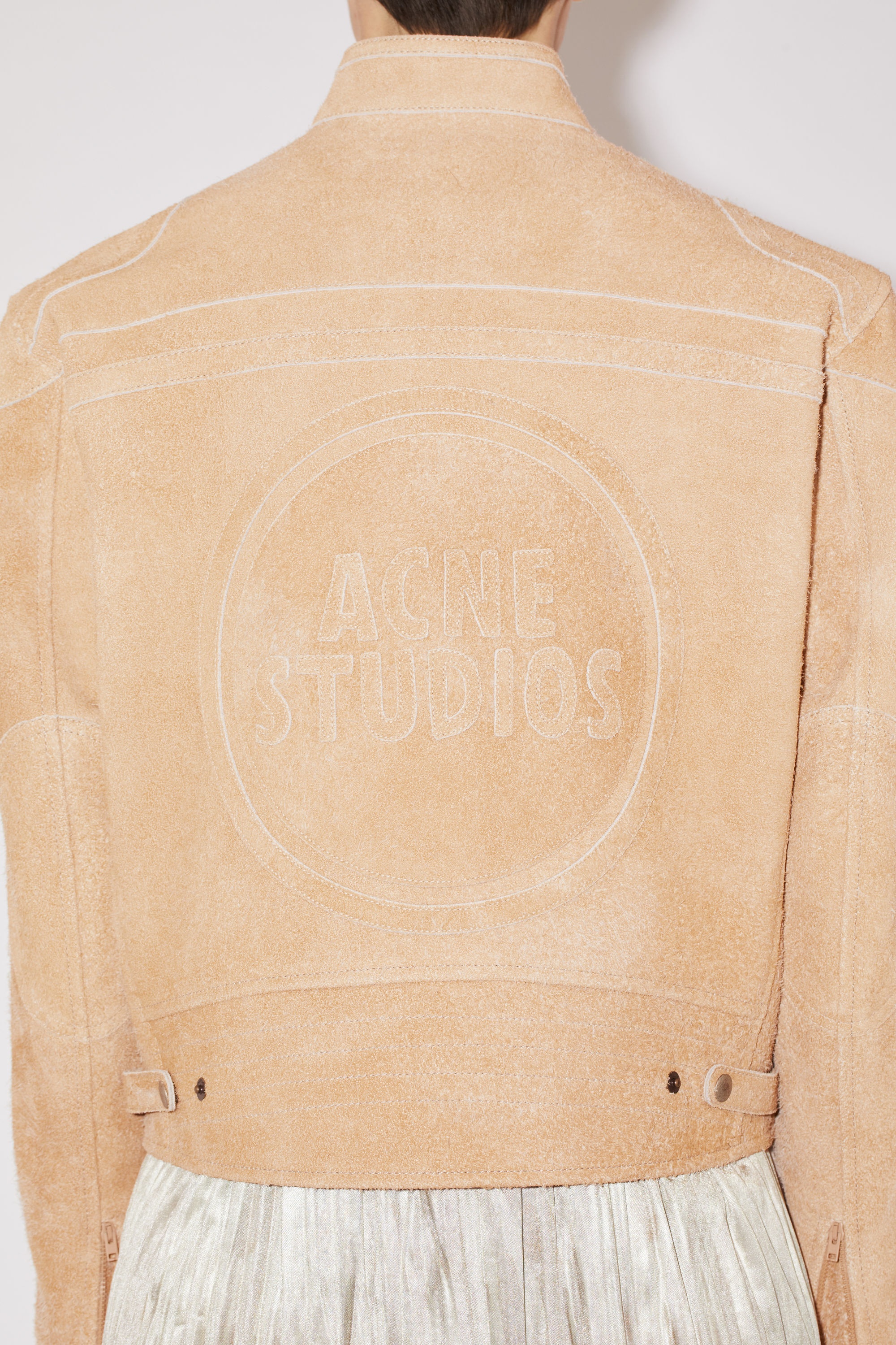 Suede leather jacket - Sand beige - 5